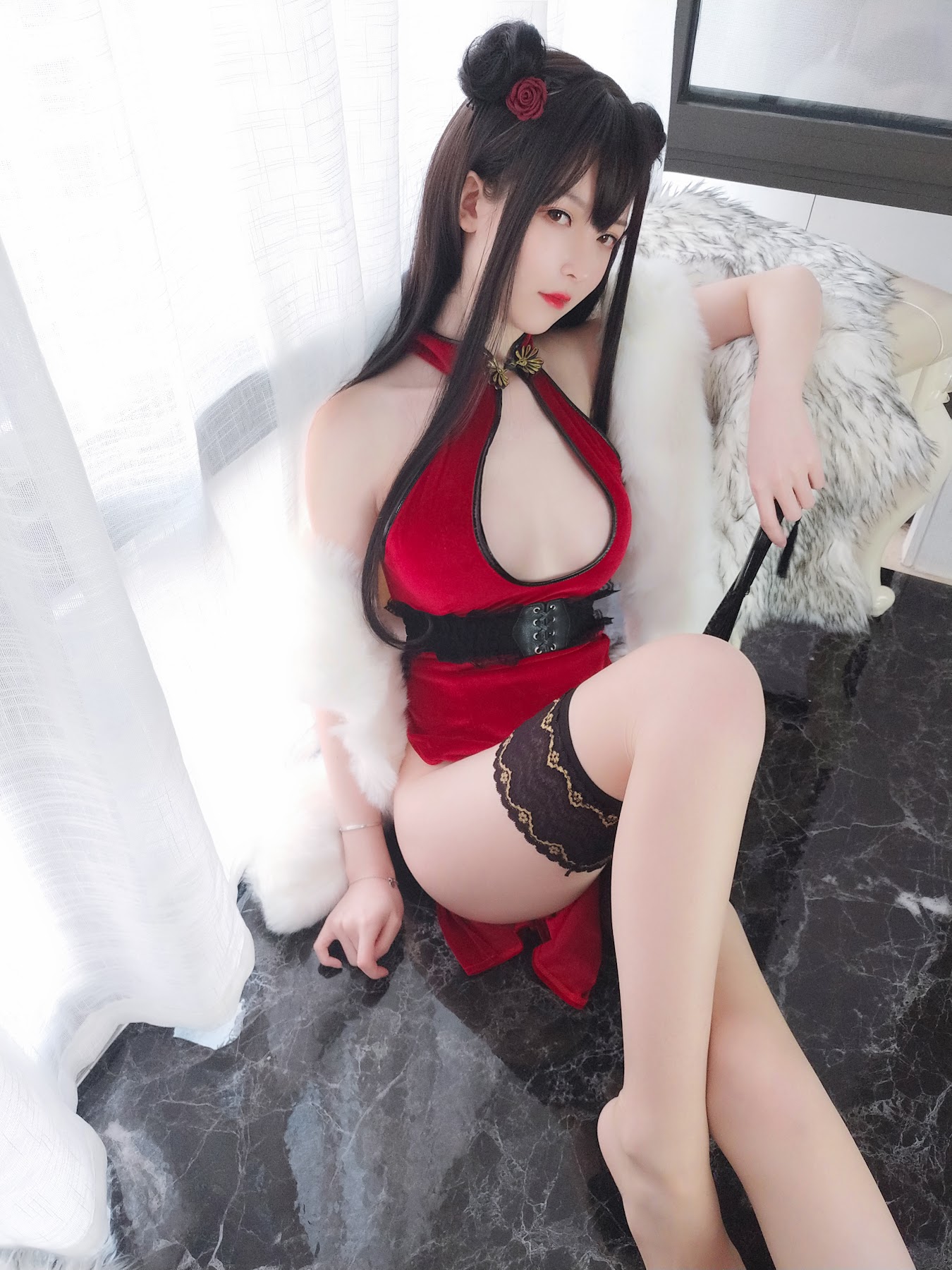 Coser@一小央泽 (yixiaoyangze) – 新月红玫 - P37