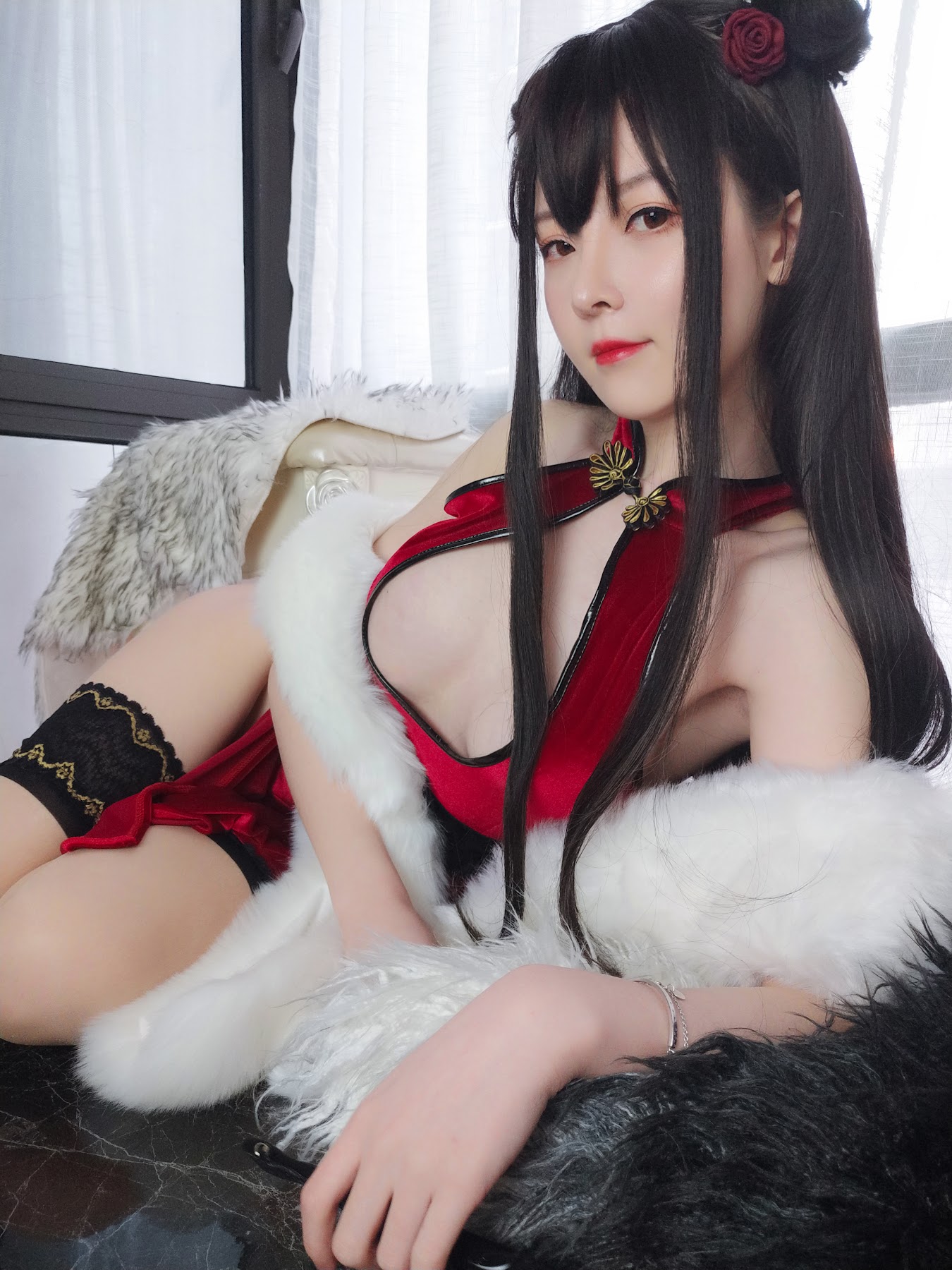 Coser@一小央泽 (yixiaoyangze) – 新月红玫 - P47