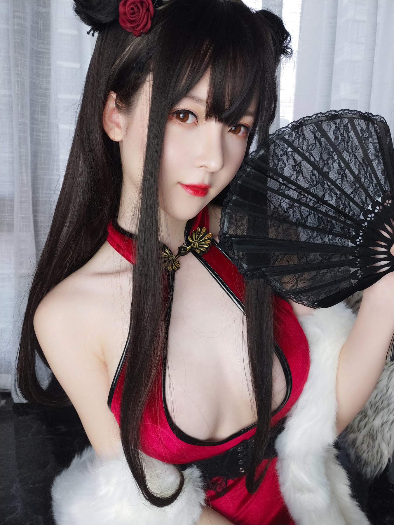 Coser@一小央泽 (yixiaoyangze) – 新月红玫 - P58