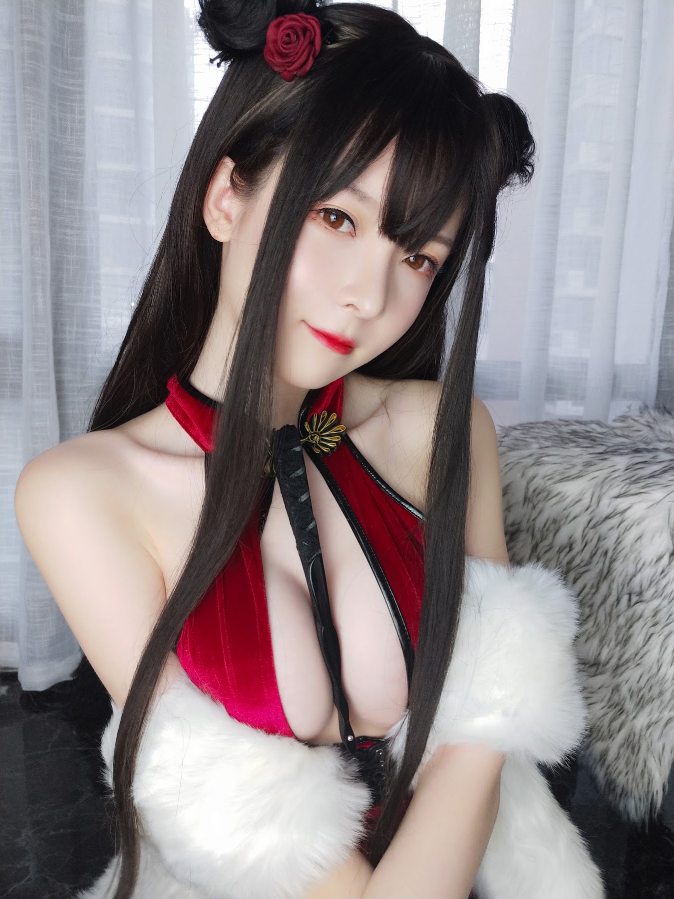 Coser@一小央泽 (yixiaoyangze) – 新月红玫 - P61