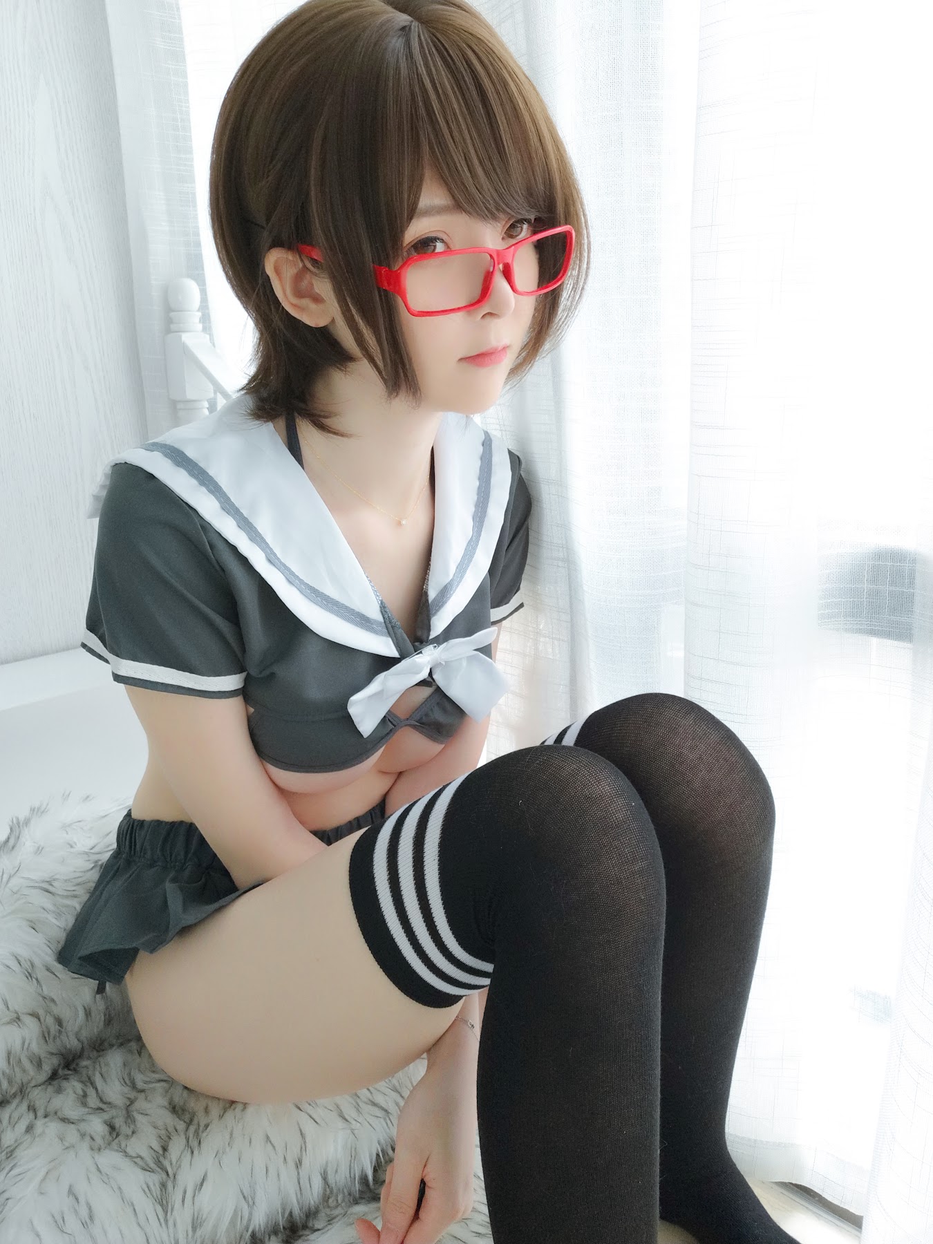Coser@一小央泽 (yixiaoyangze) – 早安学妹 - P36