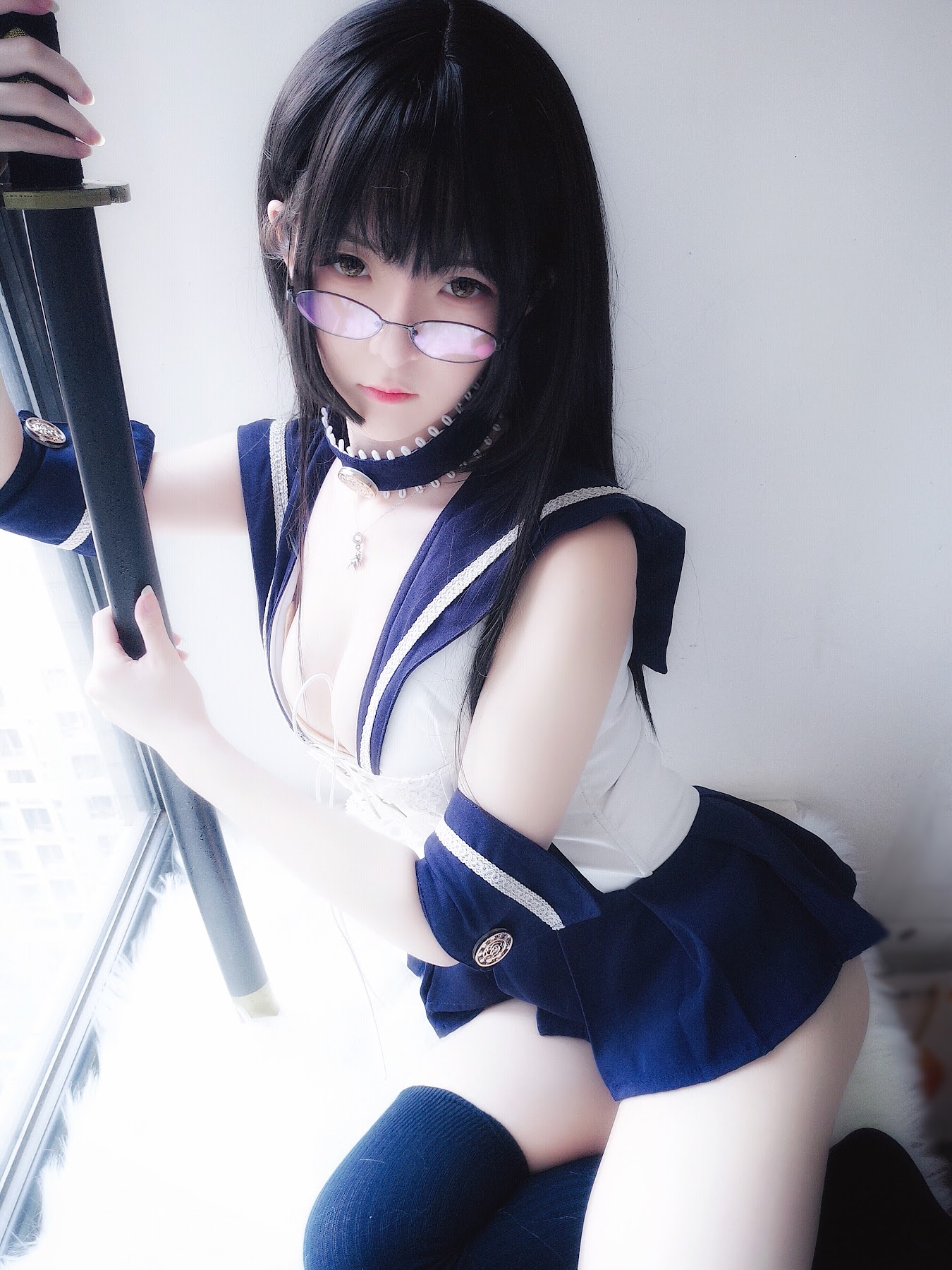 Coser@一小央泽 (yixiaoyangze) – 武士刀与水手服 - P13