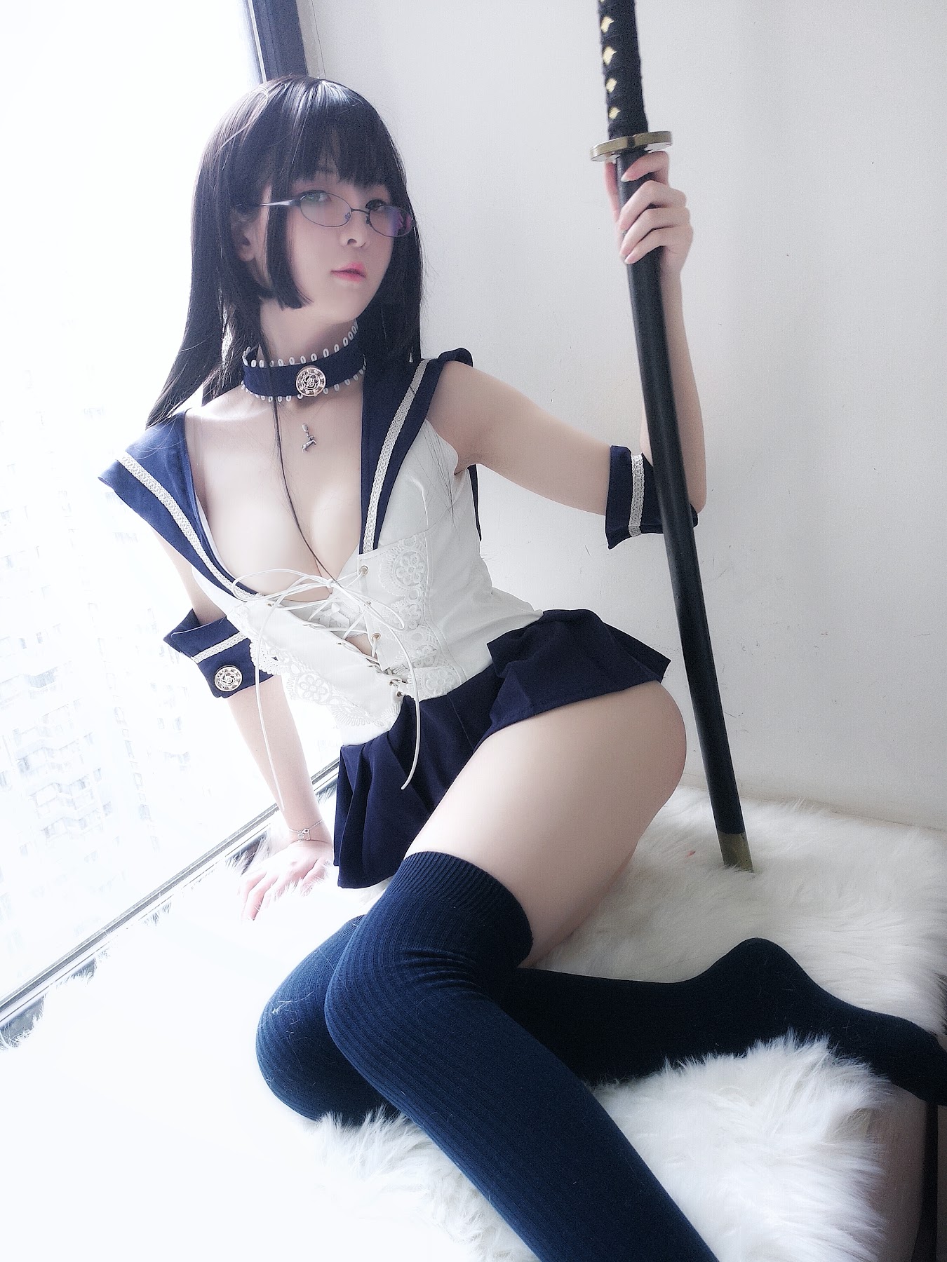 Coser@一小央泽 (yixiaoyangze) – 武士刀与水手服 - P15