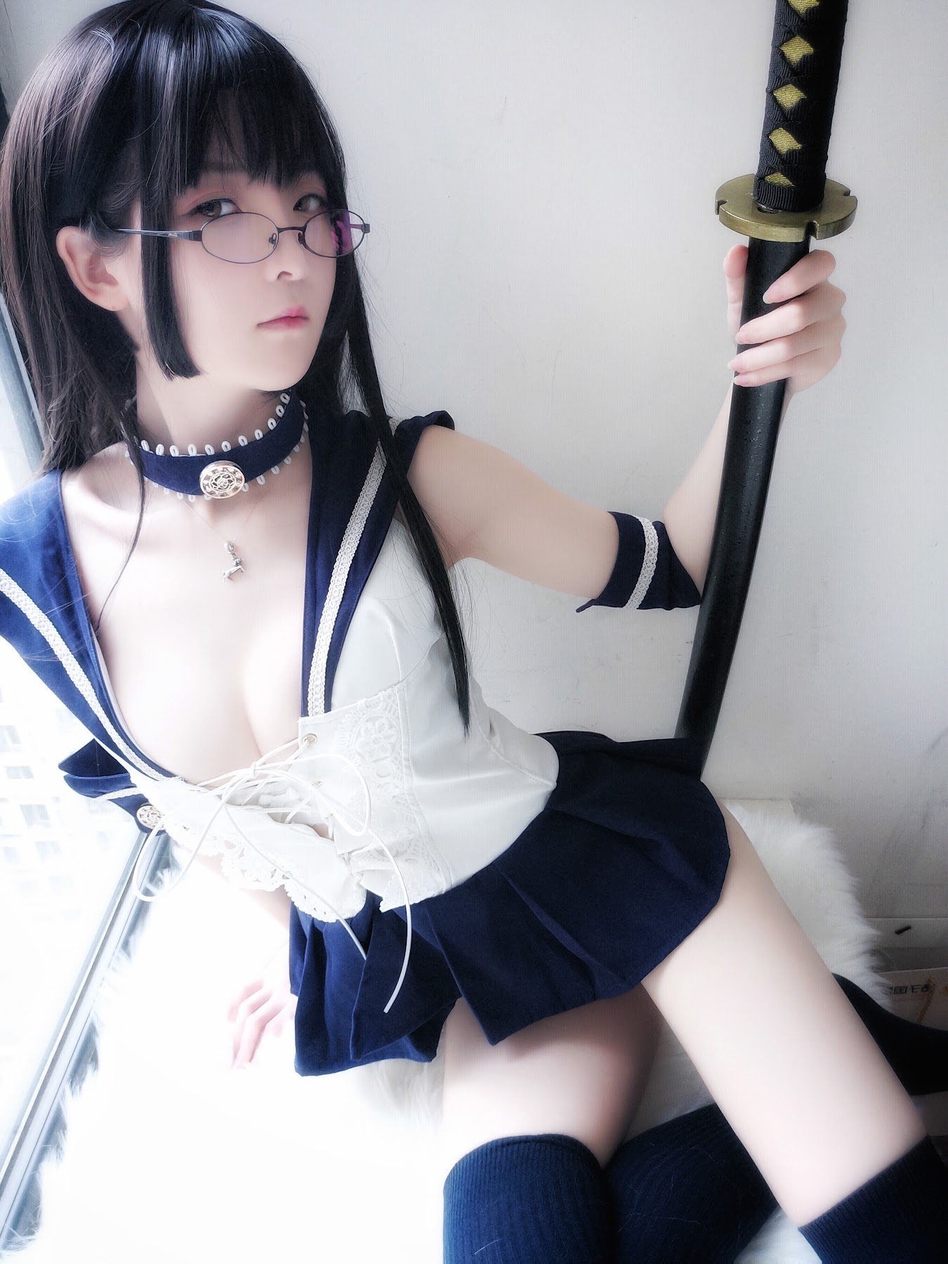 Coser@一小央泽 (yixiaoyangze) – 武士刀与水手服 - P1
