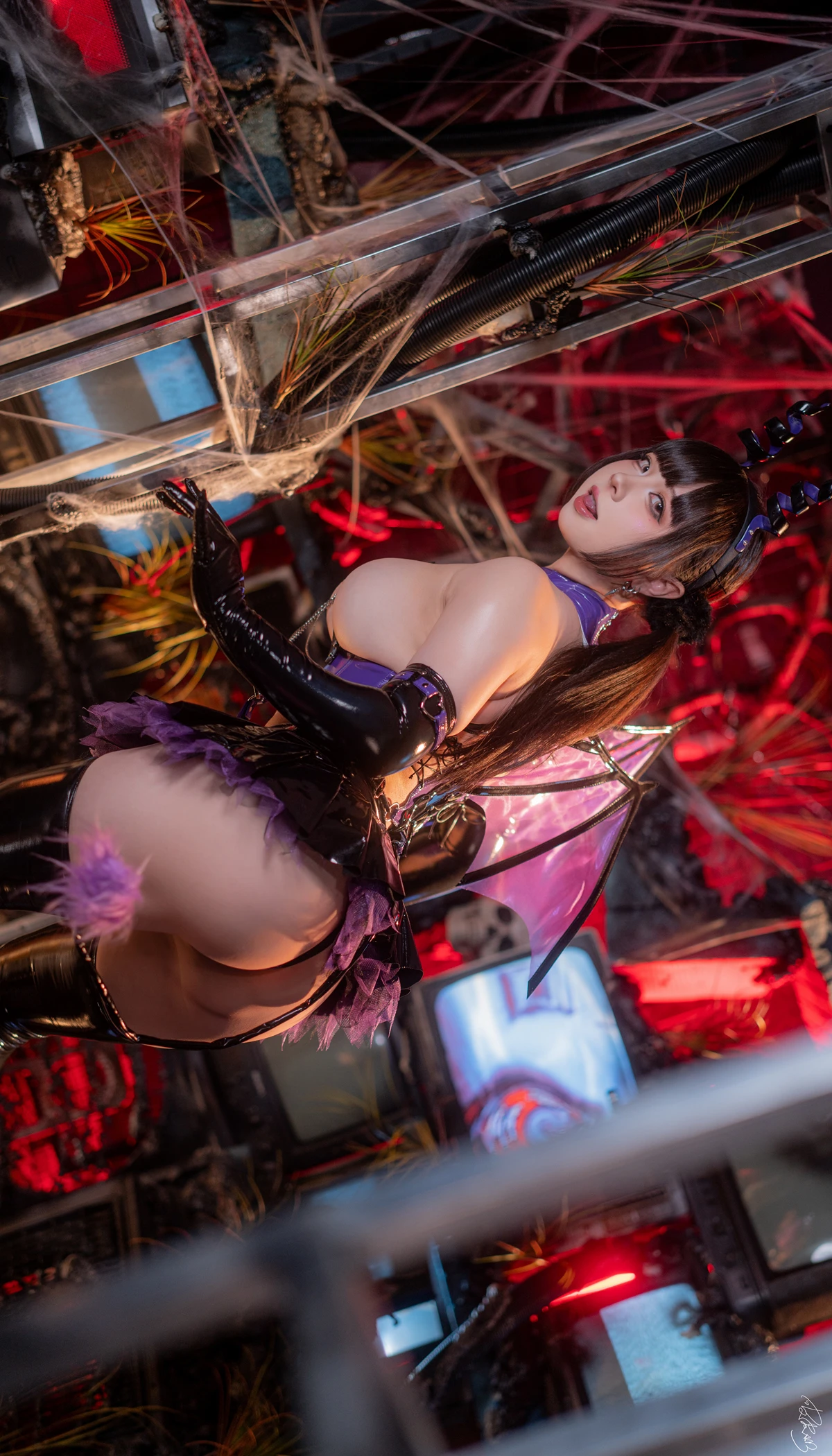 Cosplay 皮皮奶可可爱了啦 – 紫博魅 赛博魅魔 - P9
