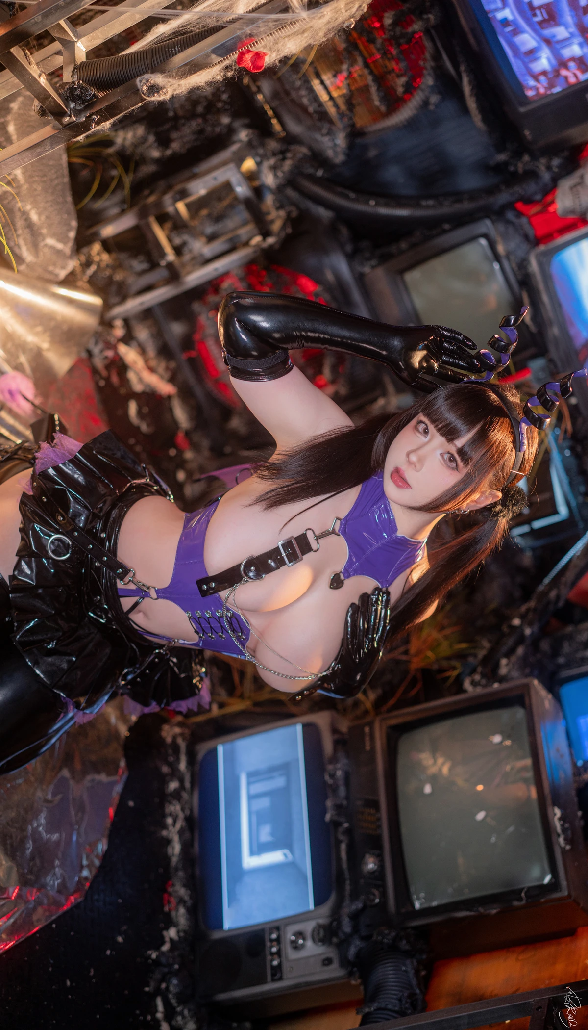 Cosplay 皮皮奶可可爱了啦 – 紫博魅 赛博魅魔 - P18
