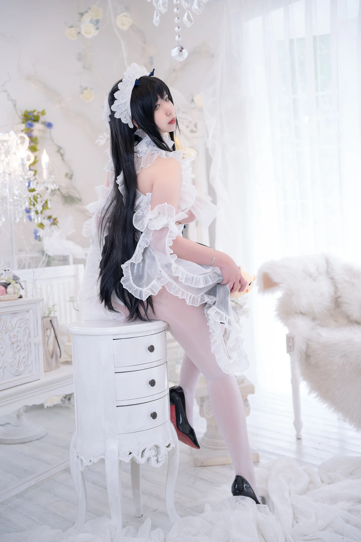 Cosplay 魅瞳Meroko – 豹纹短发 - P52