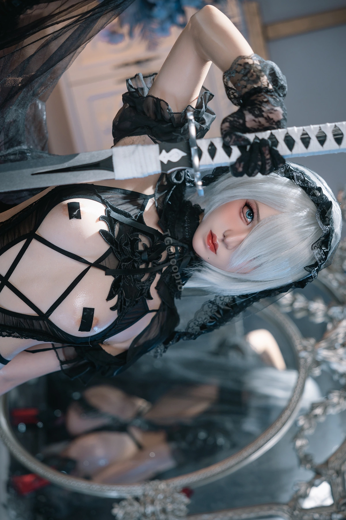 Cosplay 阿薰kaOri – 2B黑花嫁 - P12