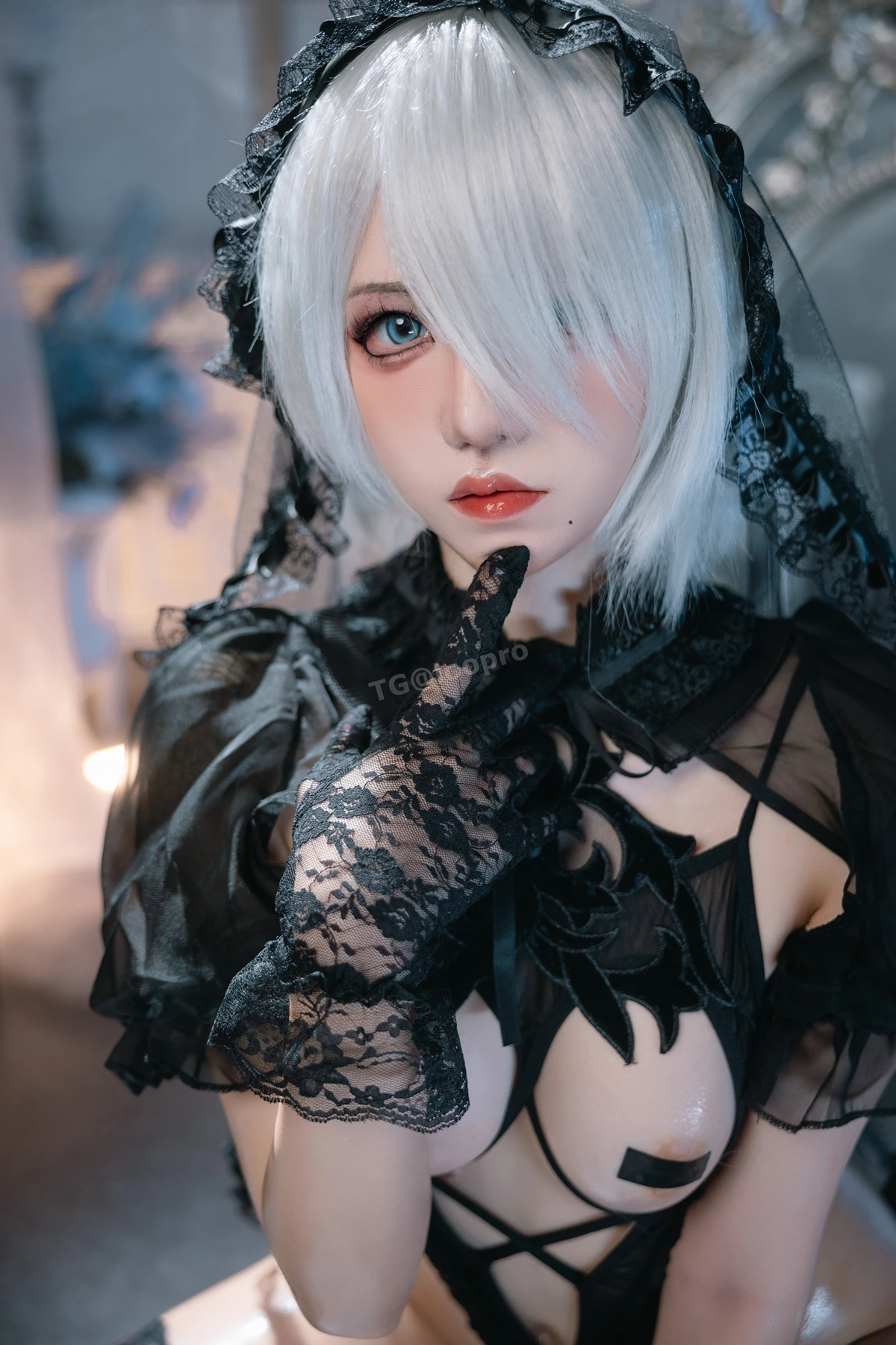 Cosplay 阿薰kaOri – 2B黑花嫁 - P25