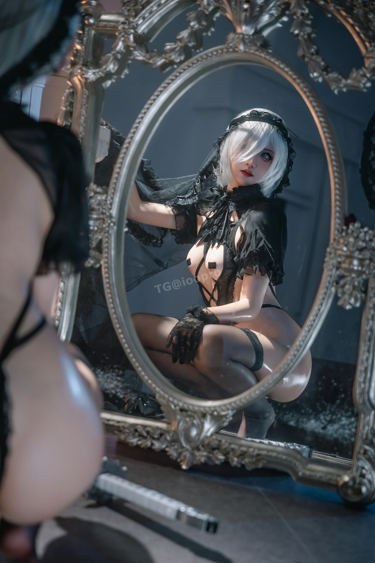 Cosplay 阿薰kaOri – 2B黑花嫁 - P51