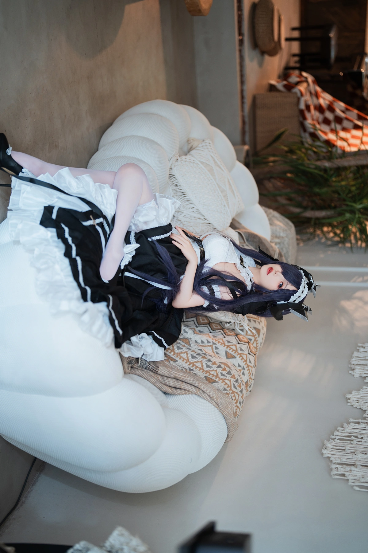 Cosplay 面饼仙儿 – 碧蓝航线 奥古斯特 女仆 – 公主连结Re：Dive 宵滨深月 - P14
