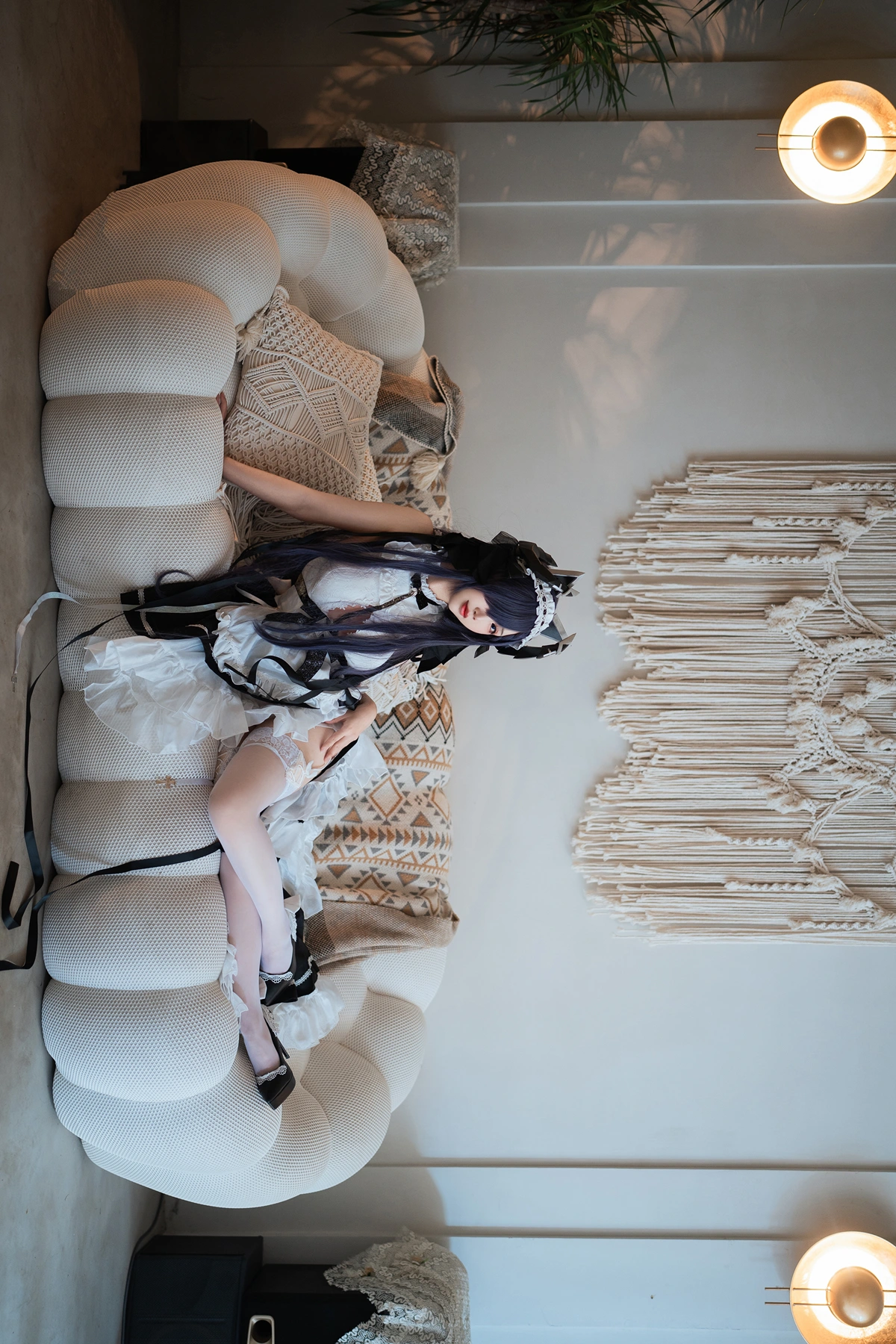Cosplay 面饼仙儿 – 碧蓝航线 奥古斯特 女仆 – 公主连结Re：Dive 宵滨深月 - P15