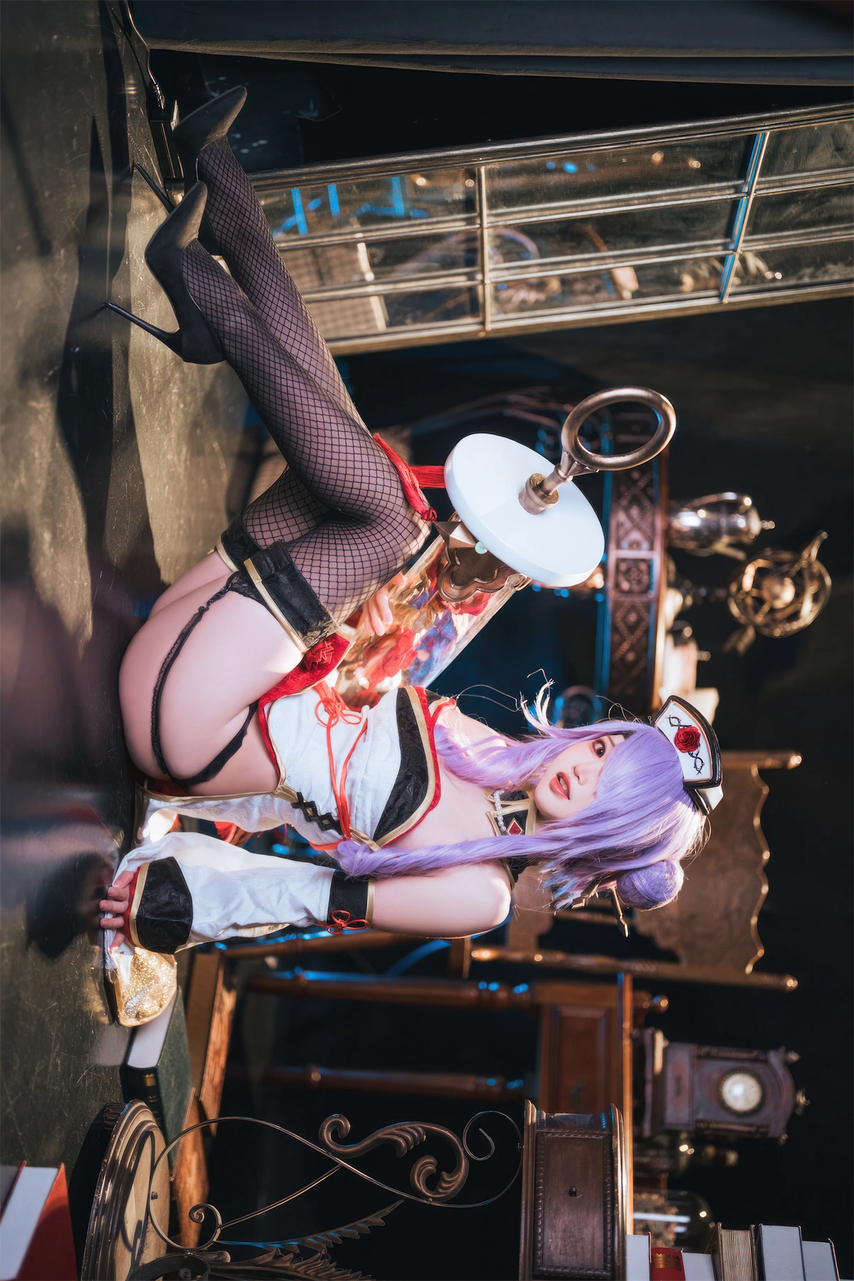 Cosplay 面饼仙儿 – 碧蓝航线 奥古斯特 女仆 – 公主连结Re：Dive 宵滨深月 - P54