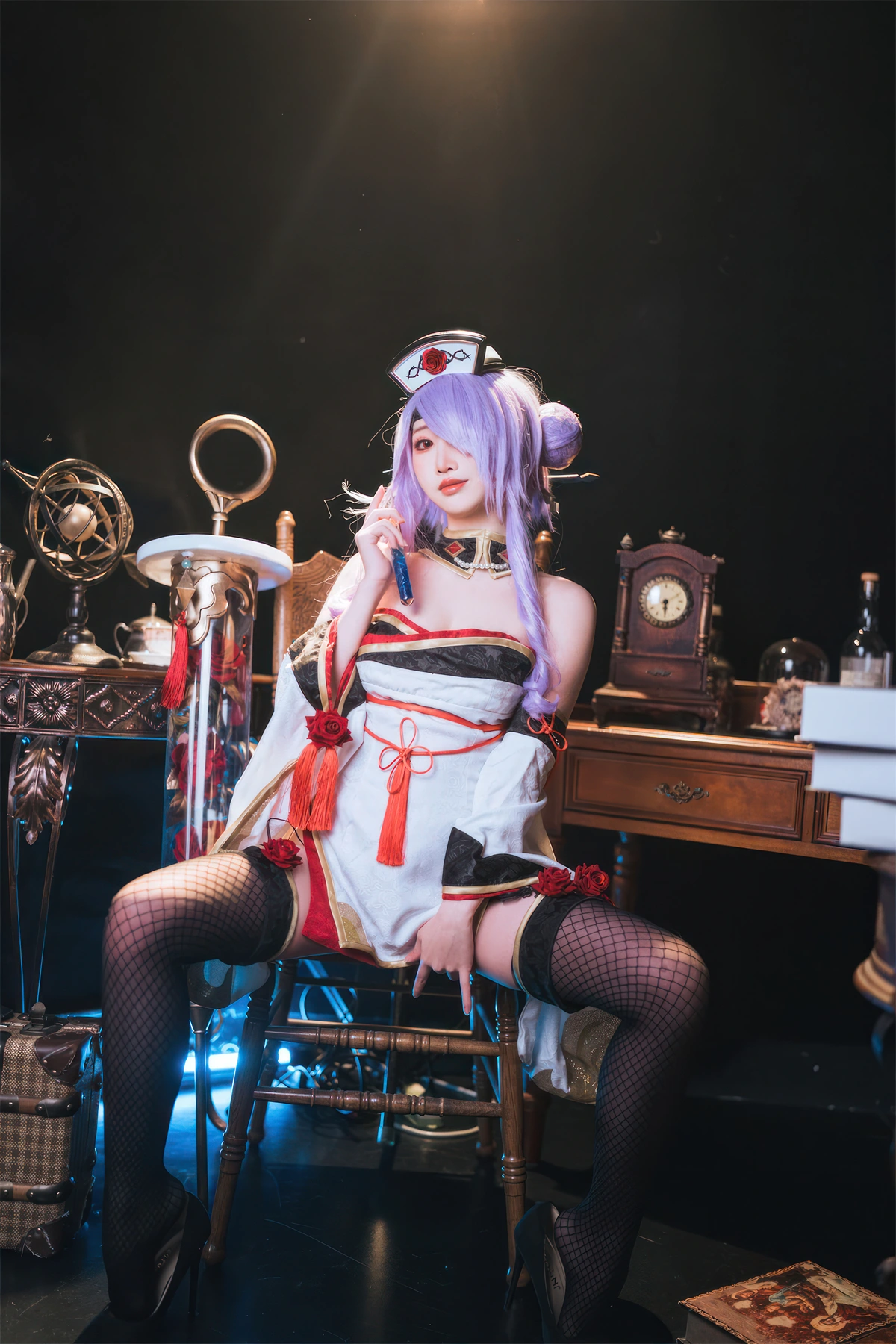 Cosplay 面饼仙儿 – 碧蓝航线 奥古斯特 女仆 – 公主连结Re：Dive 宵滨深月 - P55