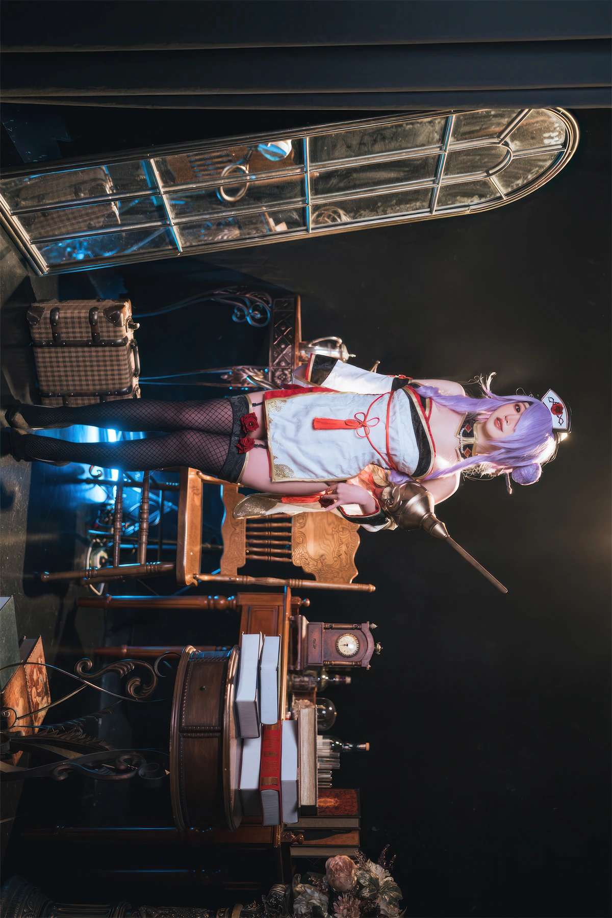 Cosplay 面饼仙儿 – 碧蓝航线 奥古斯特 女仆 – 公主连结Re：Dive 宵滨深月 - P58