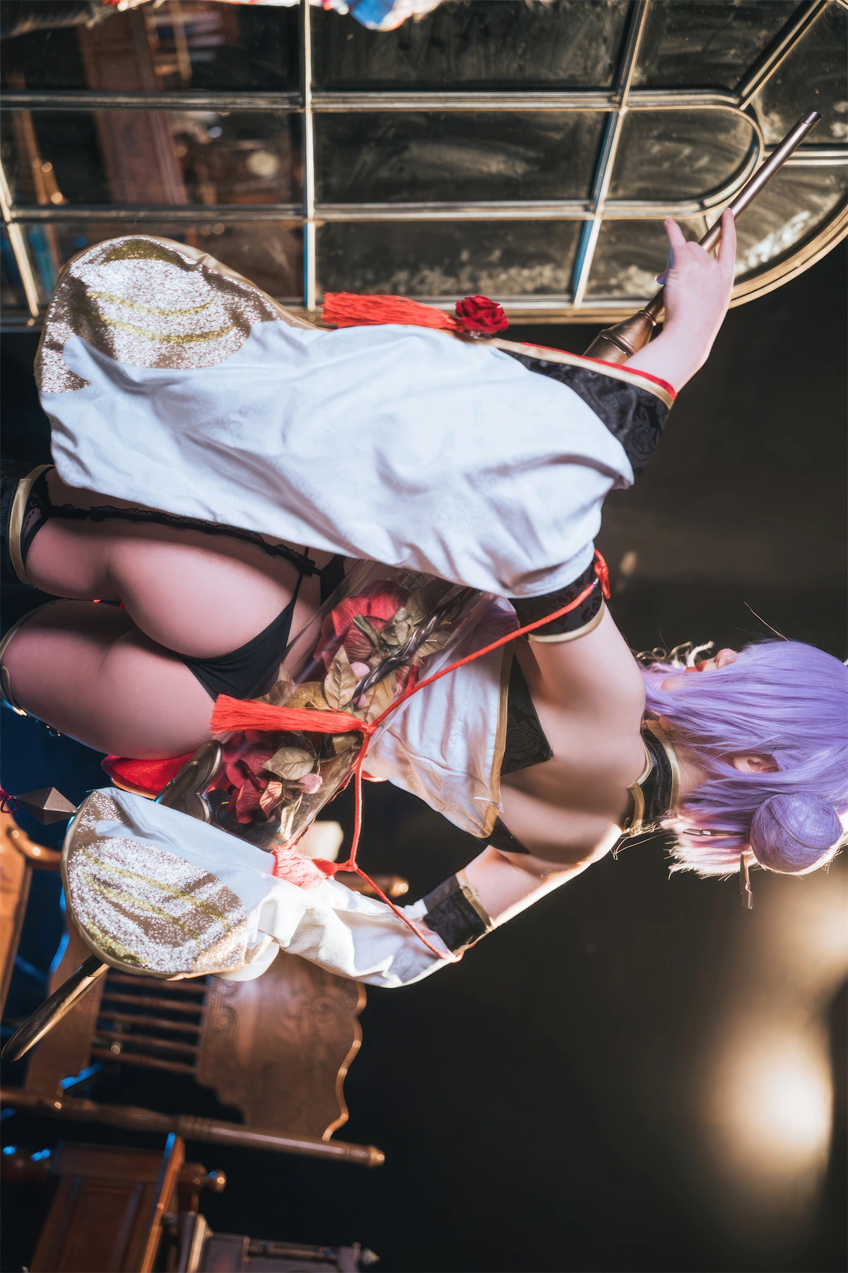 Cosplay 面饼仙儿 – 碧蓝航线 奥古斯特 女仆 – 公主连结Re：Dive 宵滨深月 - P59