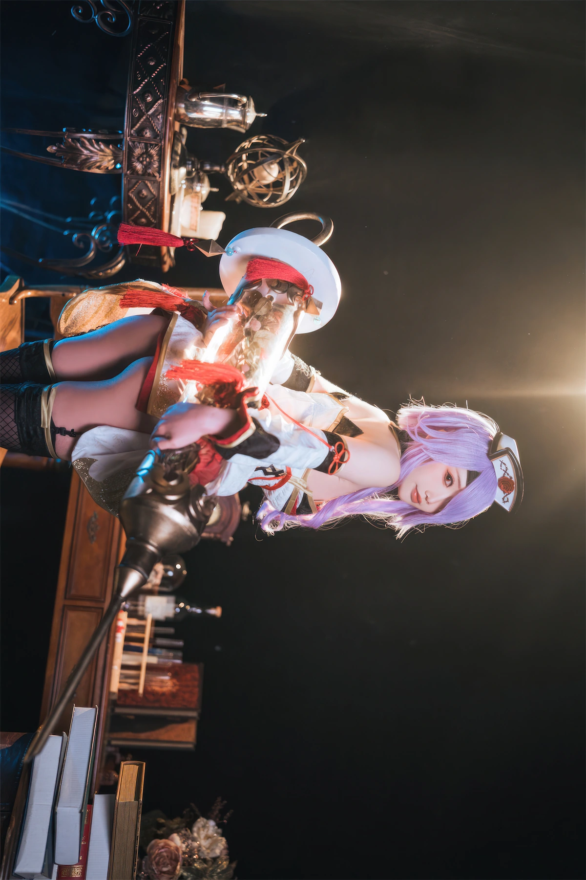 Cosplay 面饼仙儿 – 碧蓝航线 奥古斯特 女仆 – 公主连结Re：Dive 宵滨深月 - P60