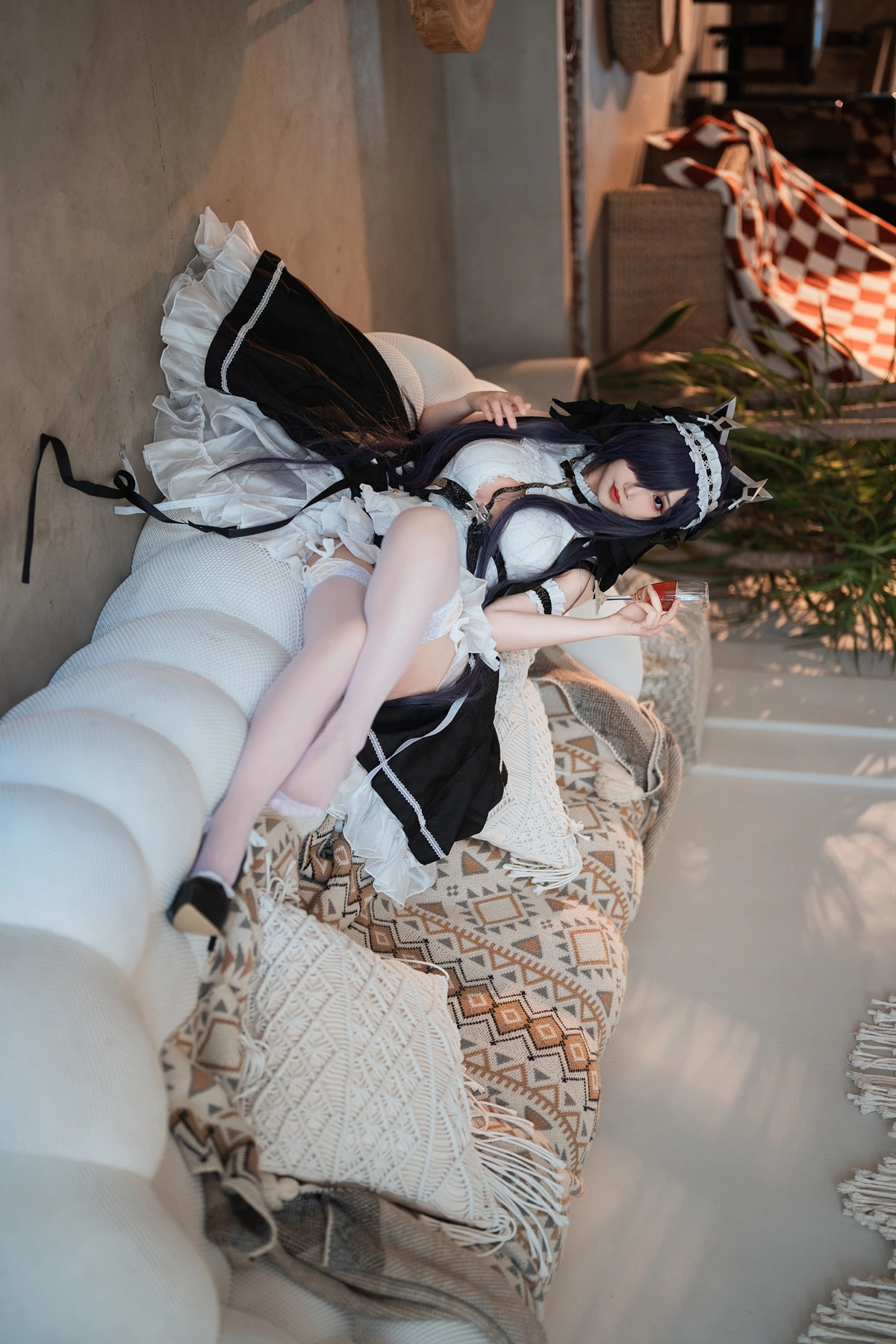 Cosplay 面饼仙儿 – 碧蓝航线 奥古斯特 女仆 – 公主连结Re：Dive 宵滨深月 - P6