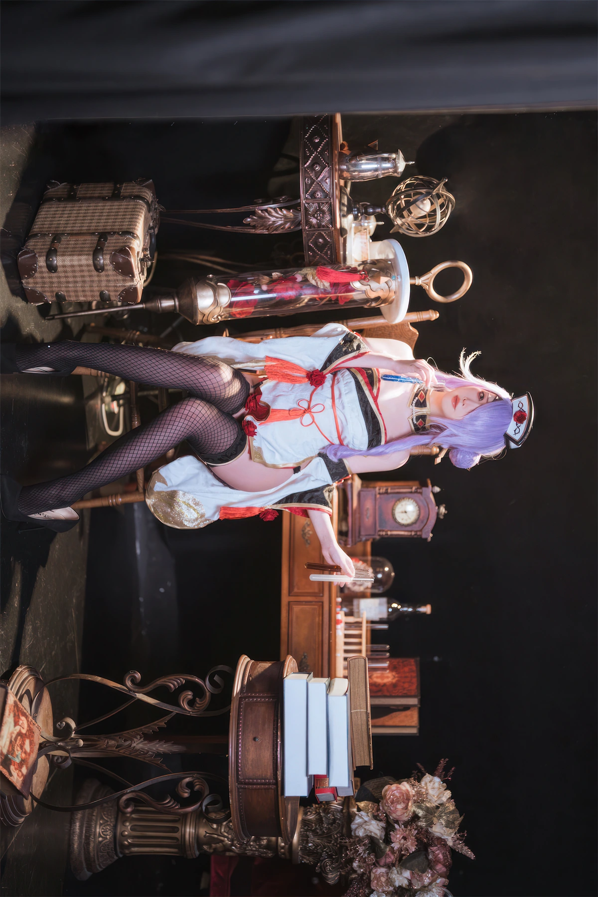 Cosplay 面饼仙儿 – 碧蓝航线 奥古斯特 女仆 – 公主连结Re：Dive 宵滨深月 - P72