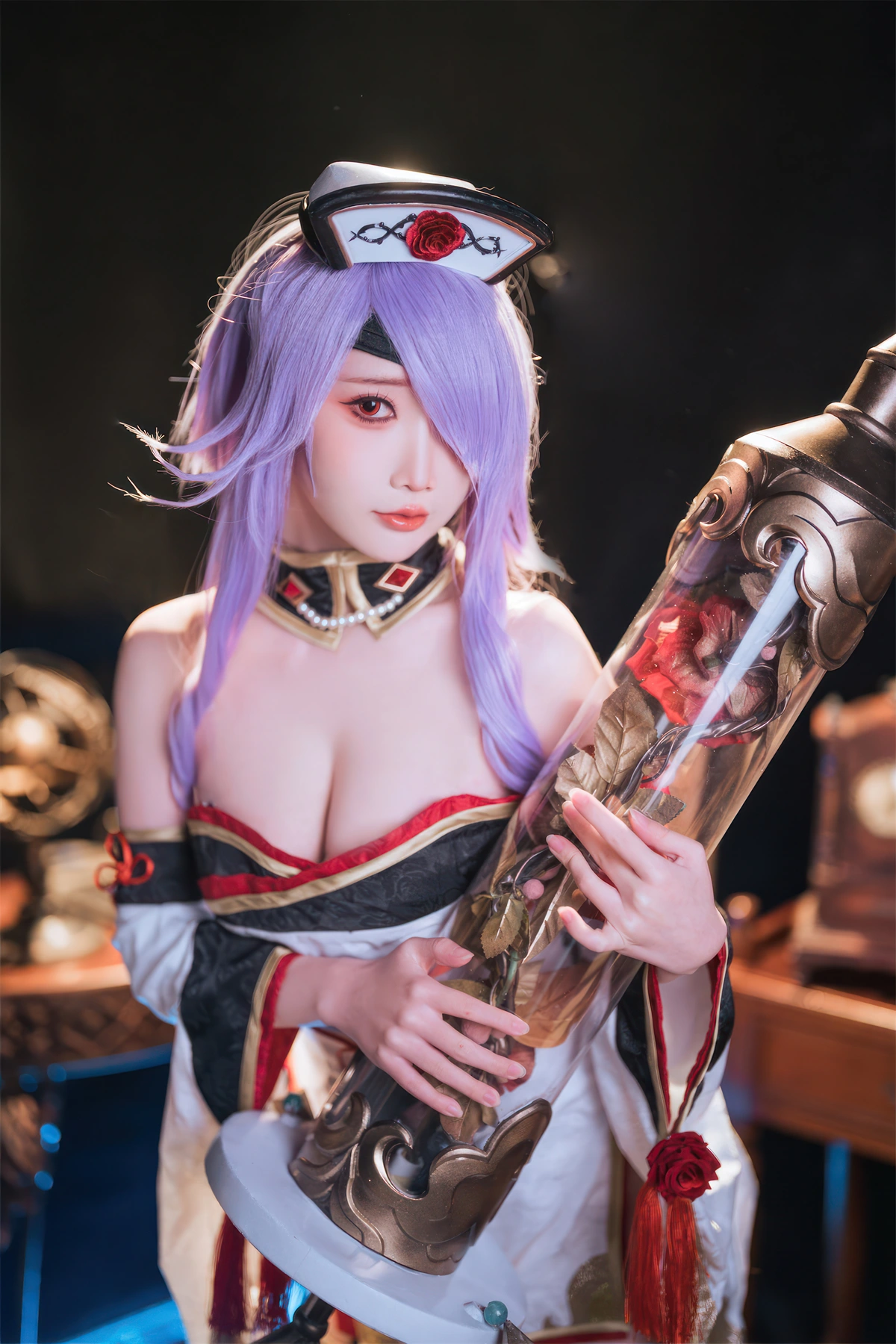 Cosplay 面饼仙儿 – 碧蓝航线 奥古斯特 女仆 – 公主连结Re：Dive 宵滨深月 - P73