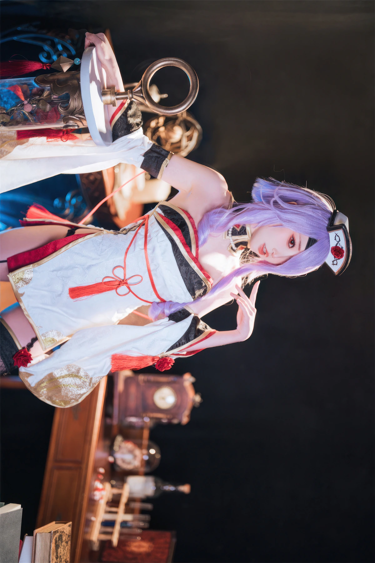 Cosplay 面饼仙儿 – 碧蓝航线 奥古斯特 女仆 – 公主连结Re：Dive 宵滨深月 - P74