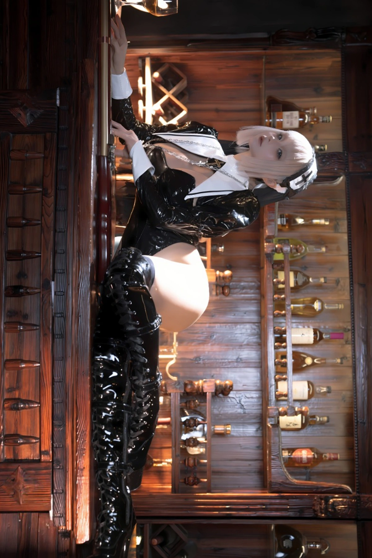 Cosplay 蠢沫沫Chunmomo – 黑修女 Set.02 - P10