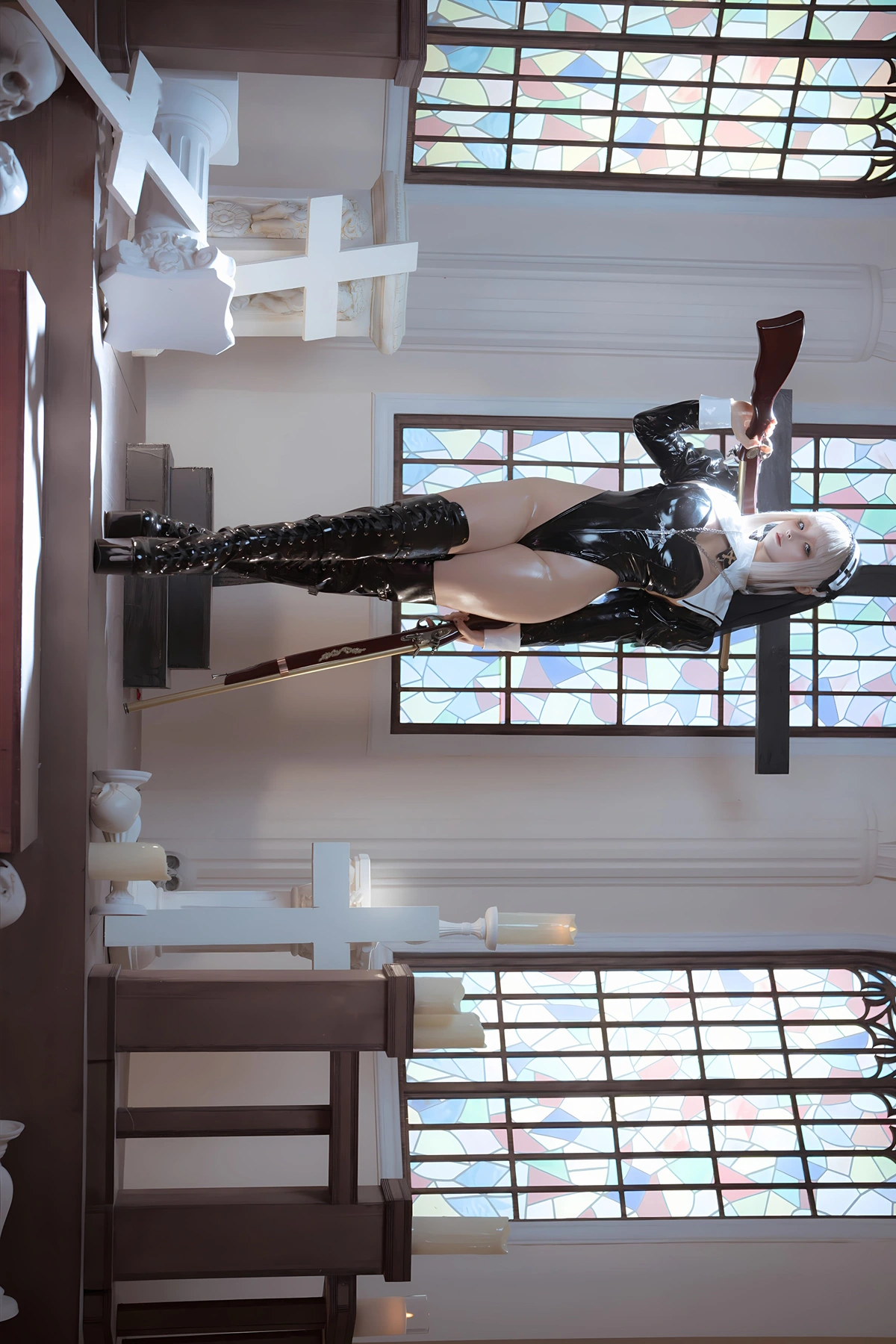 Cosplay 蠢沫沫Chunmomo – 黑修女 Set.02 - P47