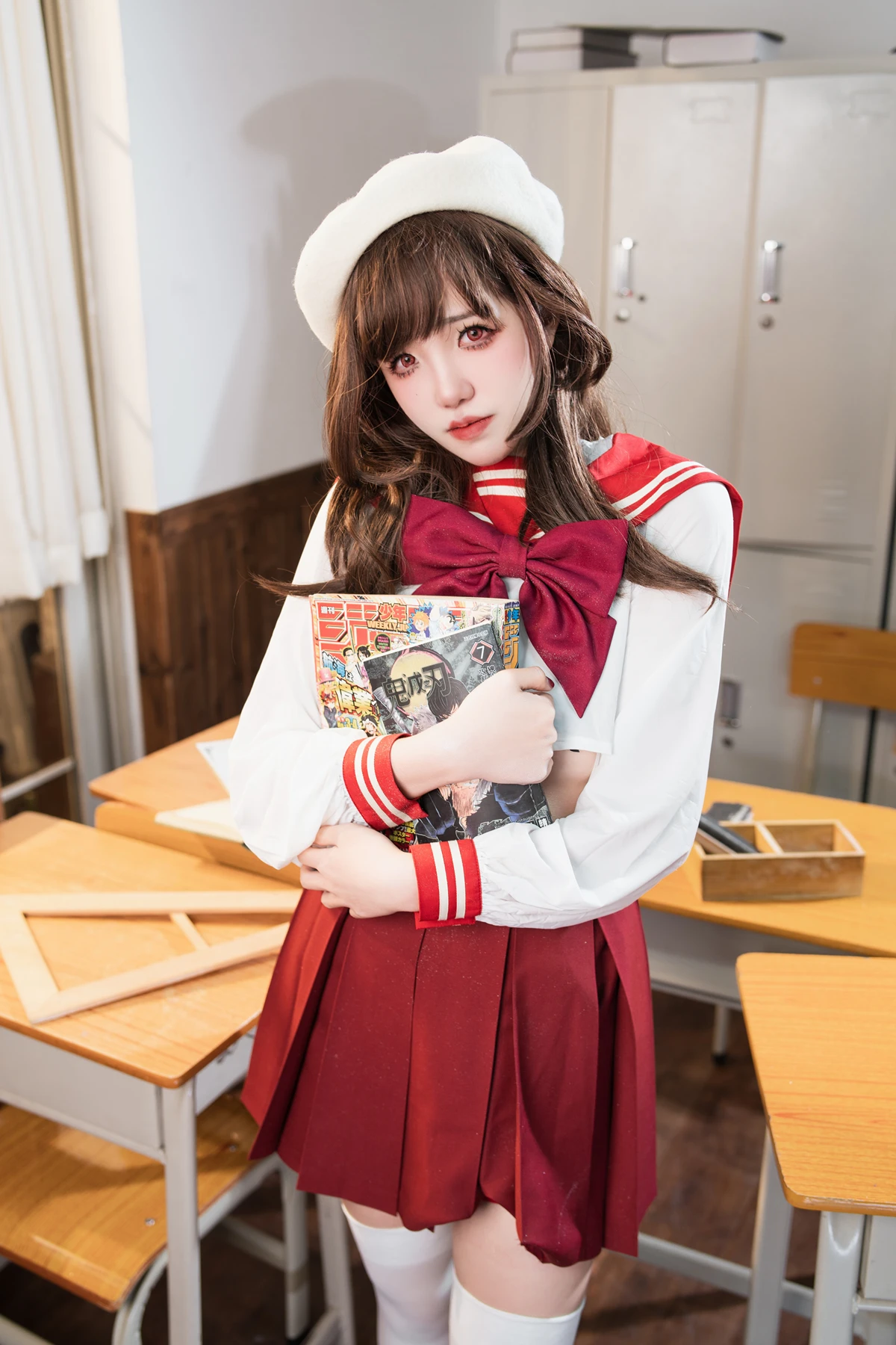 Cosplay 阿薰kaOri – 白虎女高中生 - P1