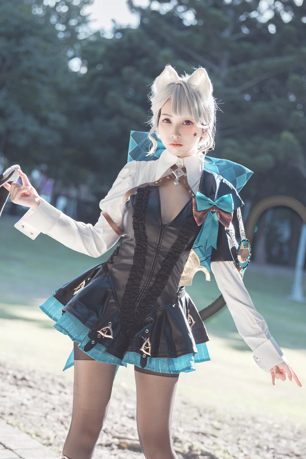 Cosplay 慕慕Momo – 聖女狩宴 御神子朱雀-傲嬌御姐全裸淫乳爆破！ - P2