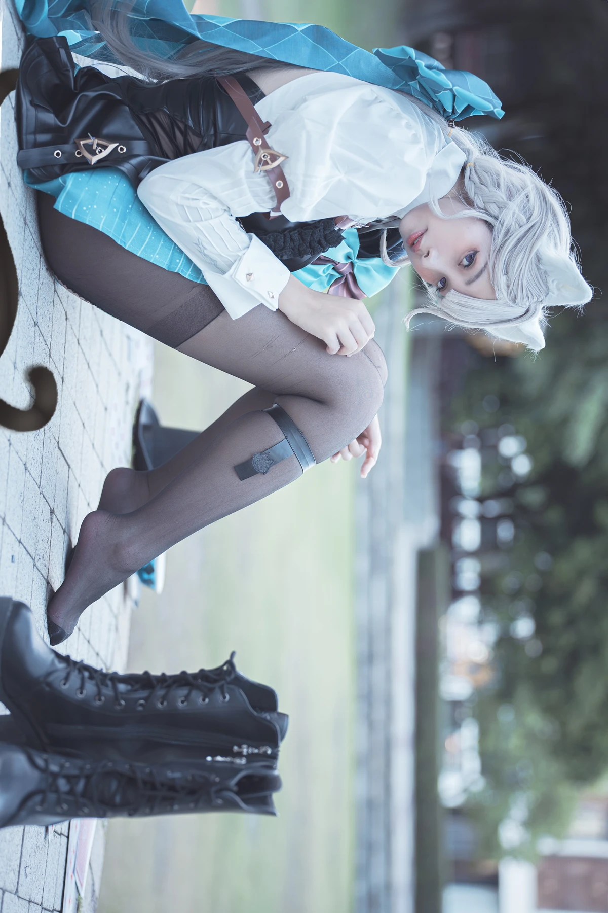 Cosplay 慕慕Momo – 聖女狩宴 御神子朱雀-傲嬌御姐全裸淫乳爆破！ - P33