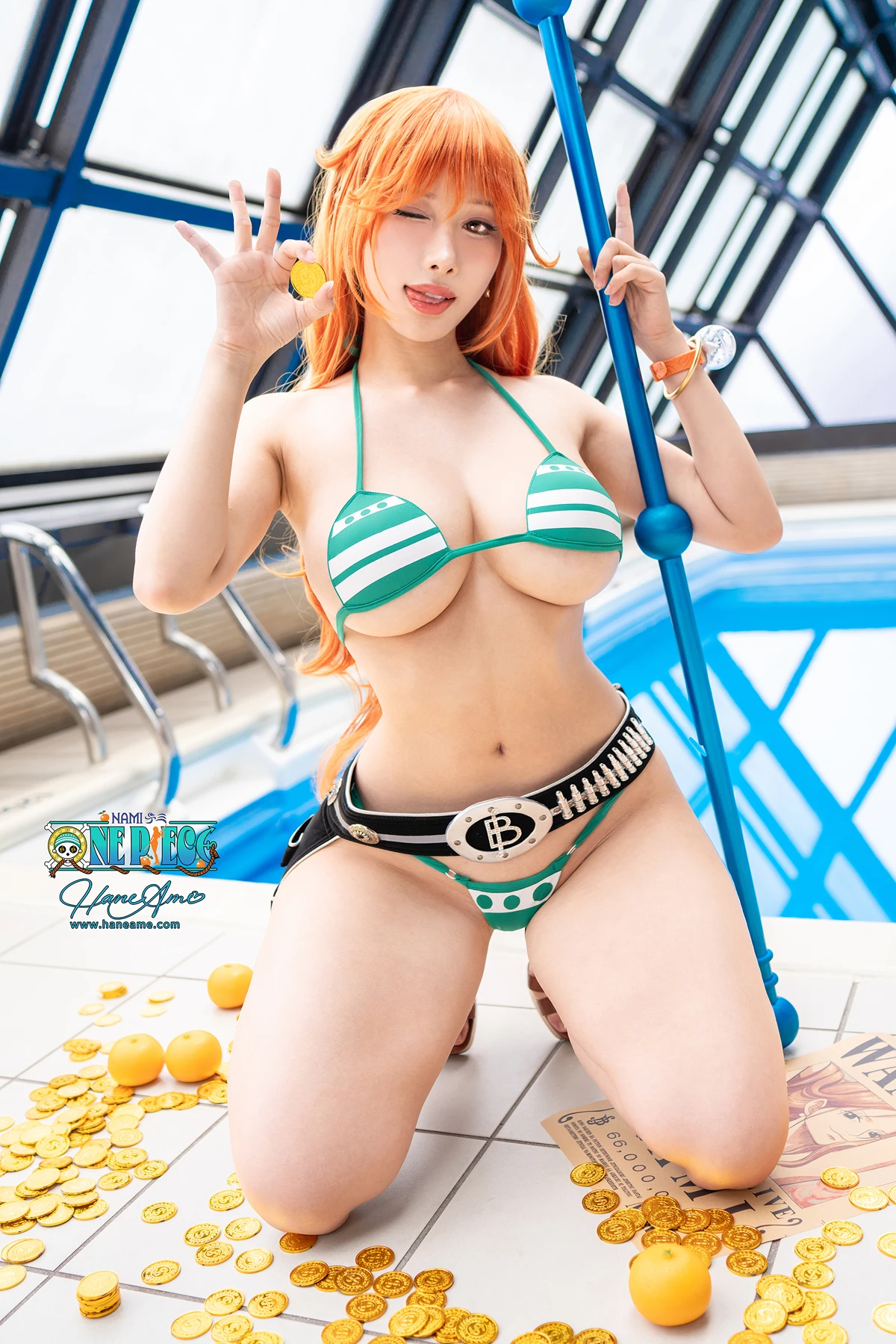 Cosplay 雨波HaneAme – 海贼王娜美 Nami Cat - P14