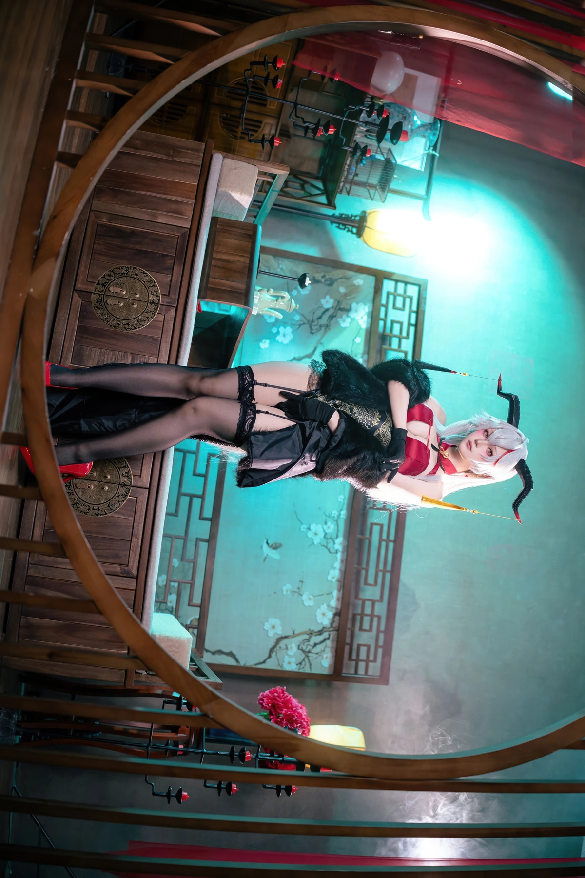 Cosplay 屿鱼 – 碧蓝航线 埃吉尔旗袍 - P11