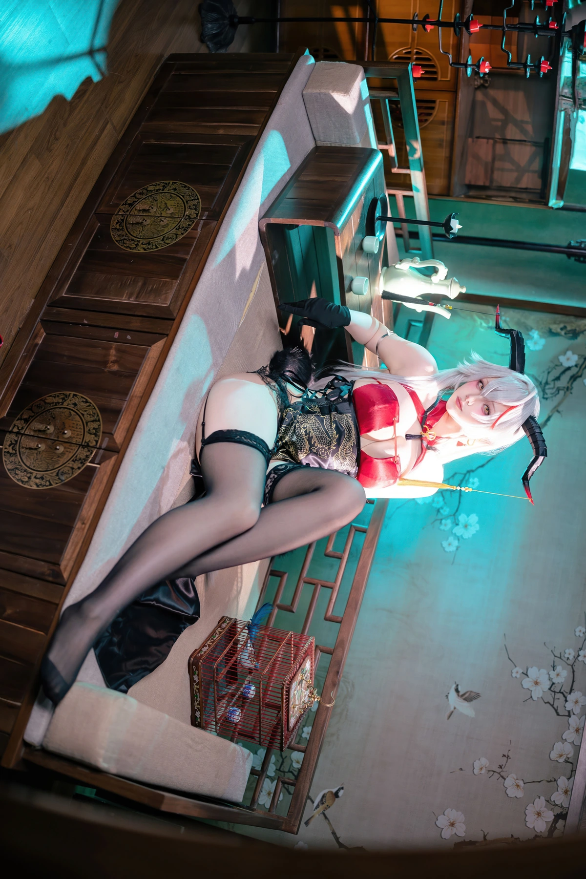 Cosplay 屿鱼 – 碧蓝航线 埃吉尔旗袍 - P21