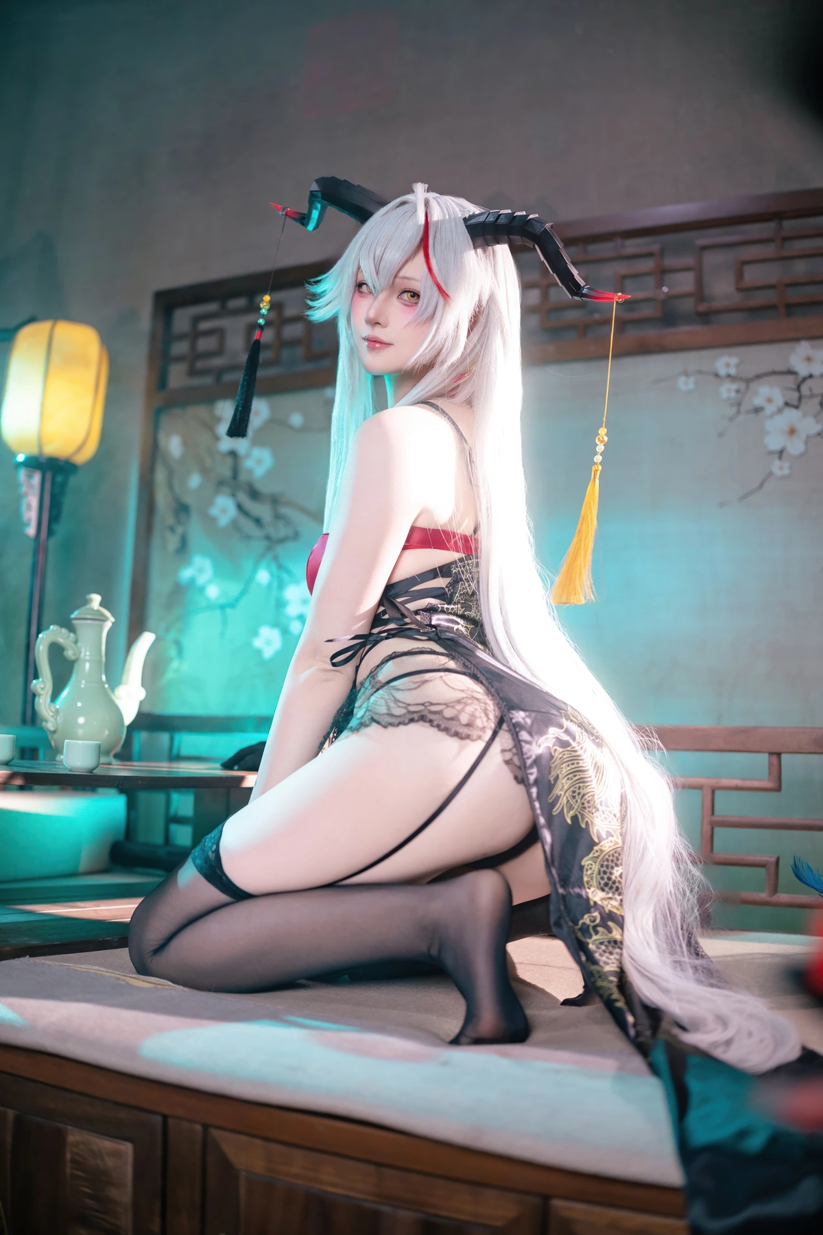 Cosplay 屿鱼 – 碧蓝航线 埃吉尔旗袍 - P29