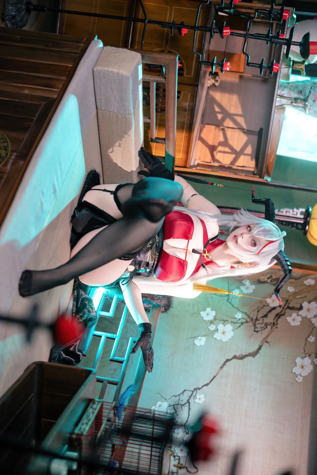 Cosplay 屿鱼 – 碧蓝航线 埃吉尔旗袍 - P30