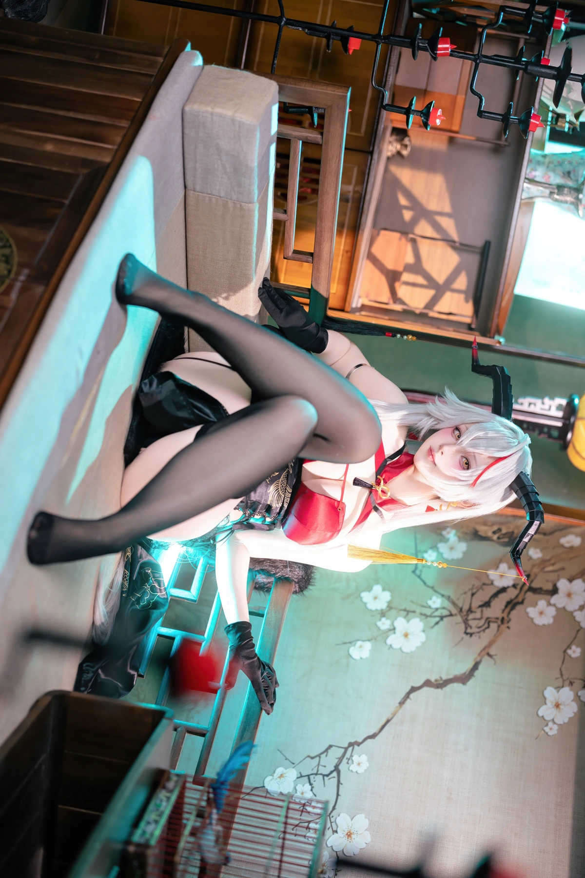 Cosplay 屿鱼 – 碧蓝航线 埃吉尔旗袍 - P31