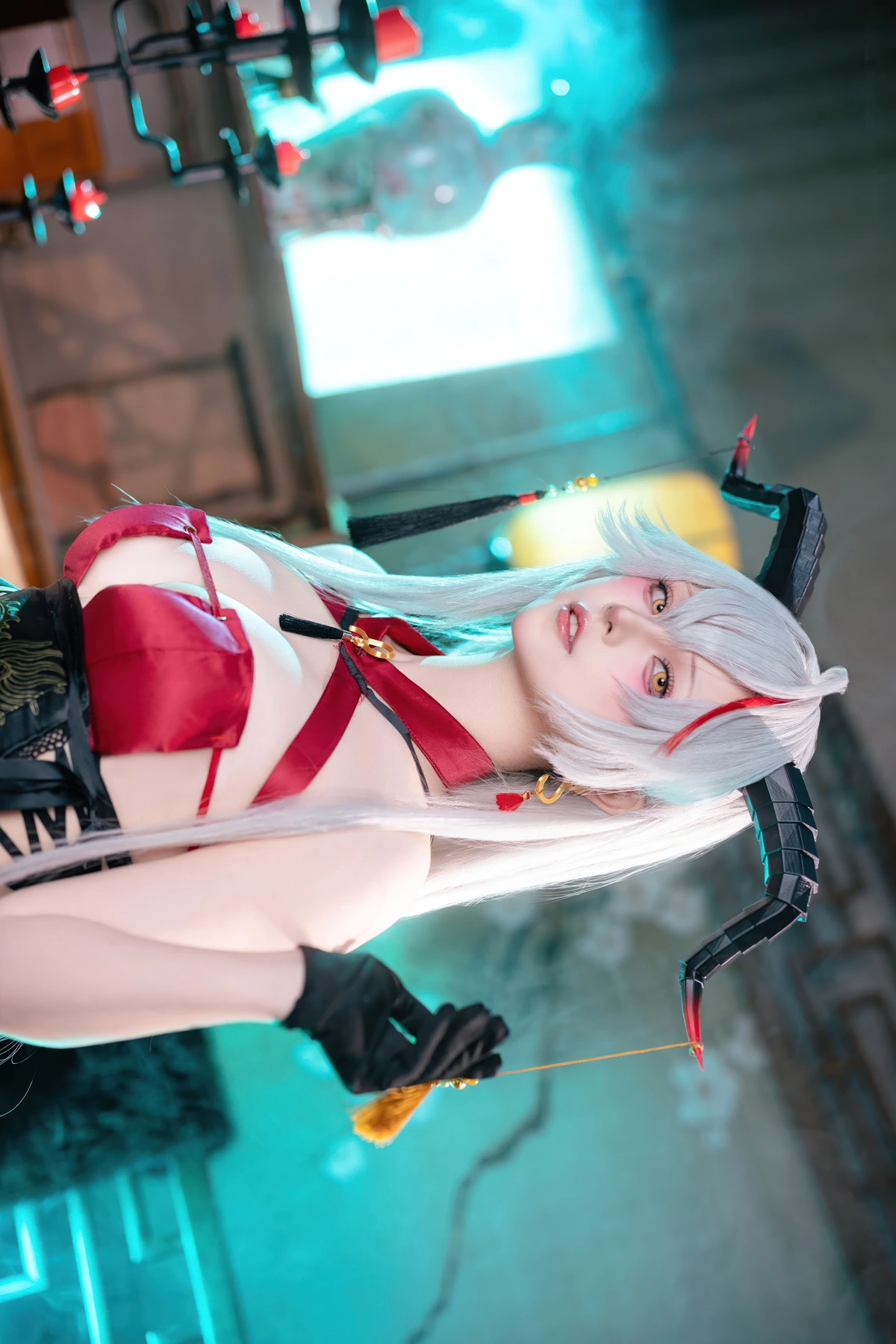 Cosplay 屿鱼 – 碧蓝航线 埃吉尔旗袍 - P47