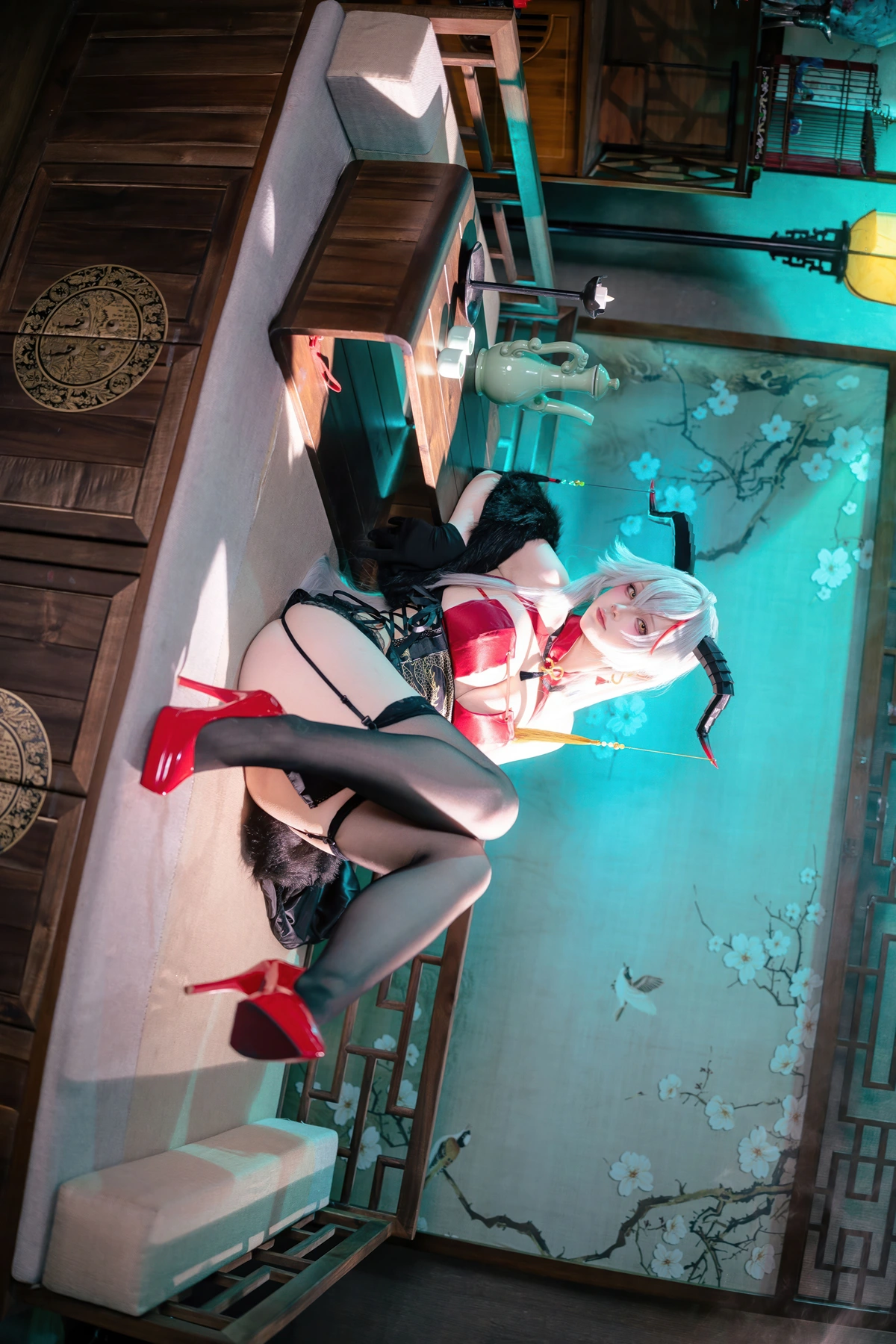 Cosplay 屿鱼 – 碧蓝航线 埃吉尔旗袍 - P5