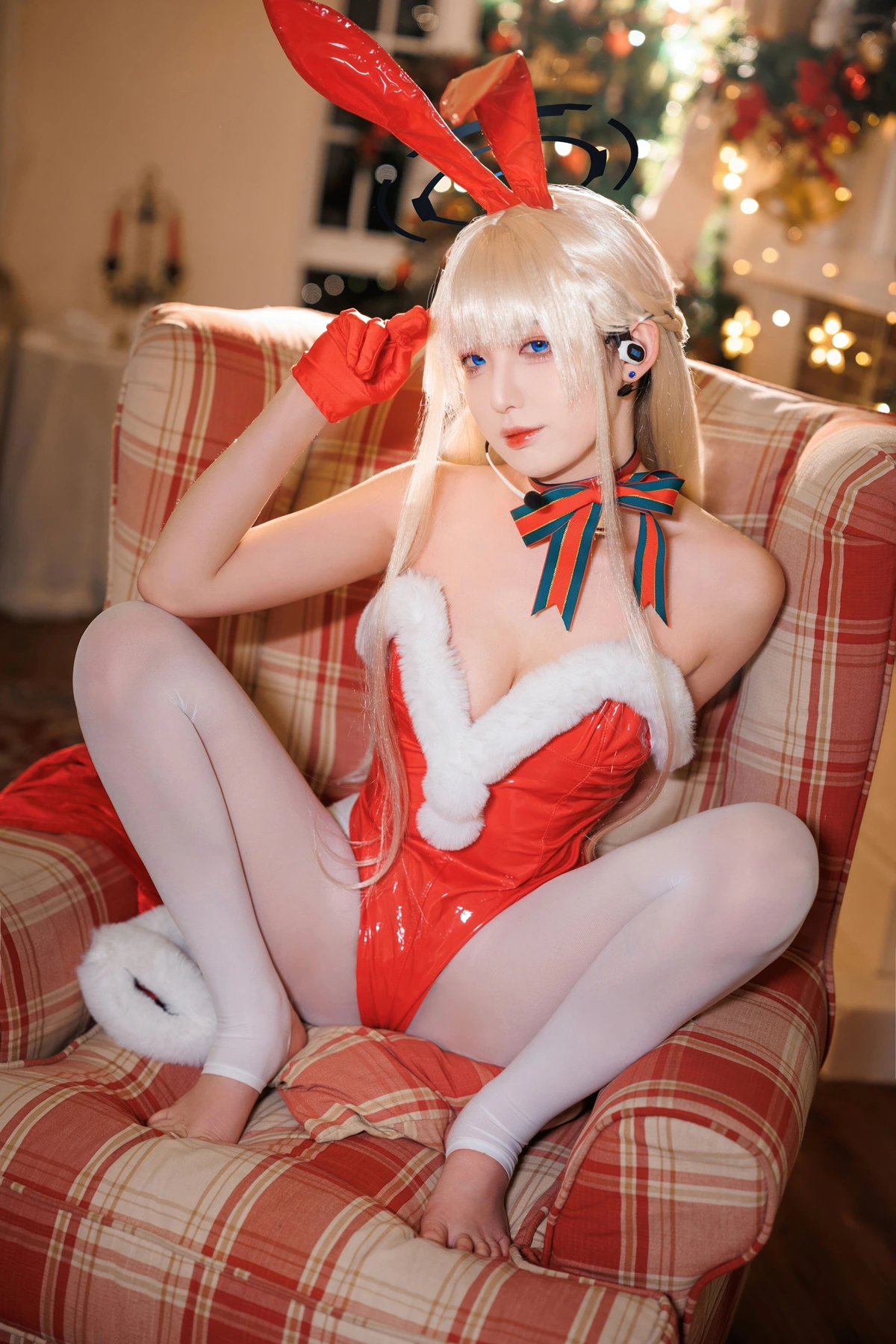 Cosplay 封疆疆v – 蔚蓝档案 飞鸟马时 圣诞 - P10
