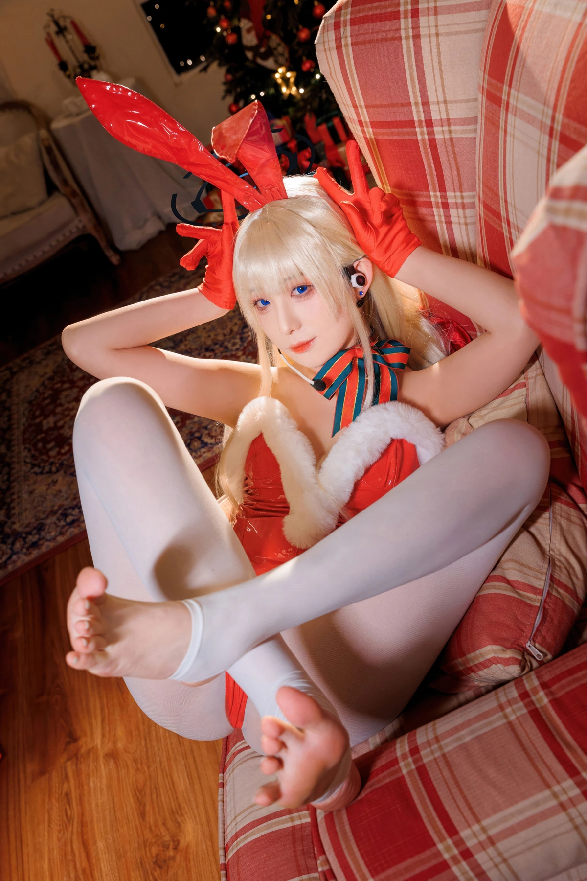 Cosplay 封疆疆v – 蔚蓝档案 飞鸟马时 圣诞 - P15