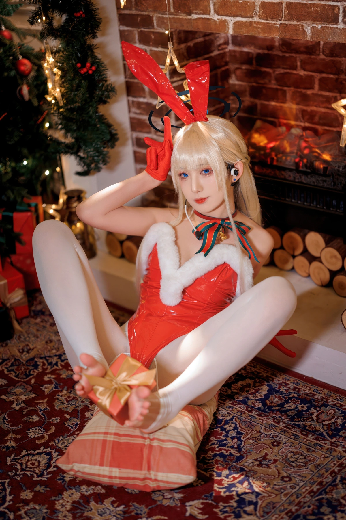 Cosplay 封疆疆v – 蔚蓝档案 飞鸟马时 圣诞 - P22