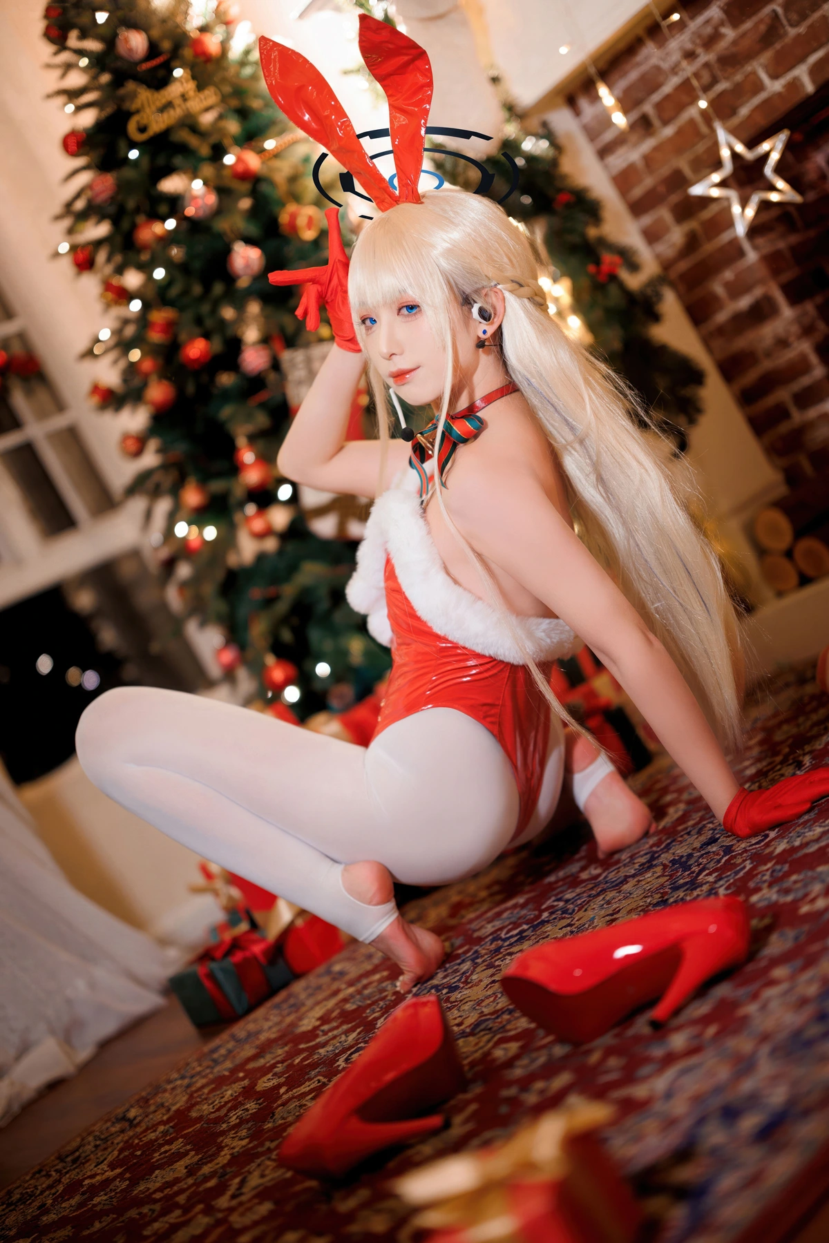 Cosplay 封疆疆v – 蔚蓝档案 飞鸟马时 圣诞 - P26