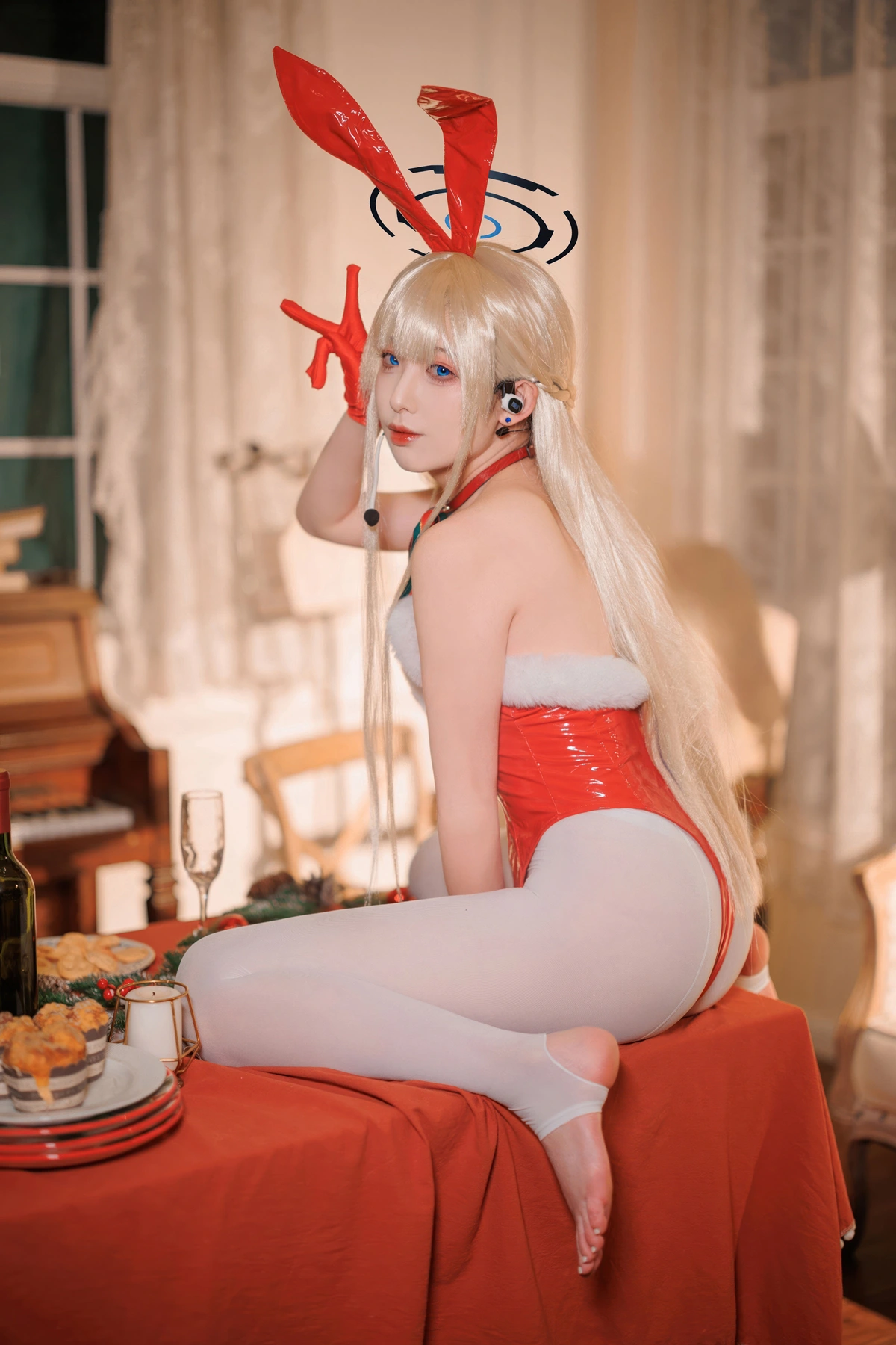 Cosplay 封疆疆v – 蔚蓝档案 飞鸟马时 圣诞 - P31