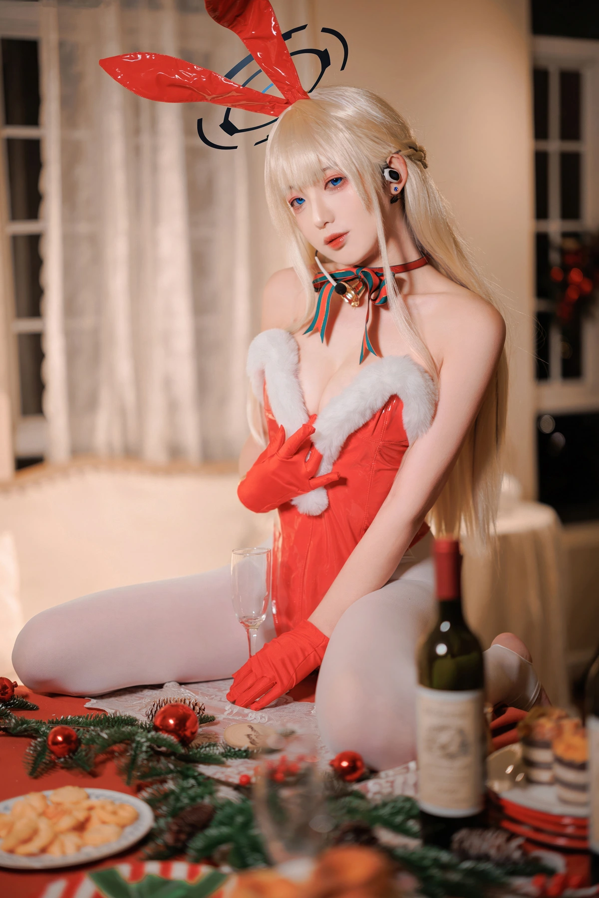 Cosplay 封疆疆v – 蔚蓝档案 飞鸟马时 圣诞 - P33