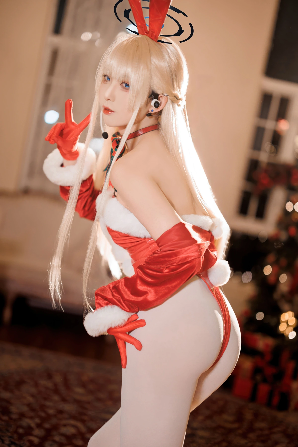 Cosplay 封疆疆v – 蔚蓝档案 飞鸟马时 圣诞 - P37