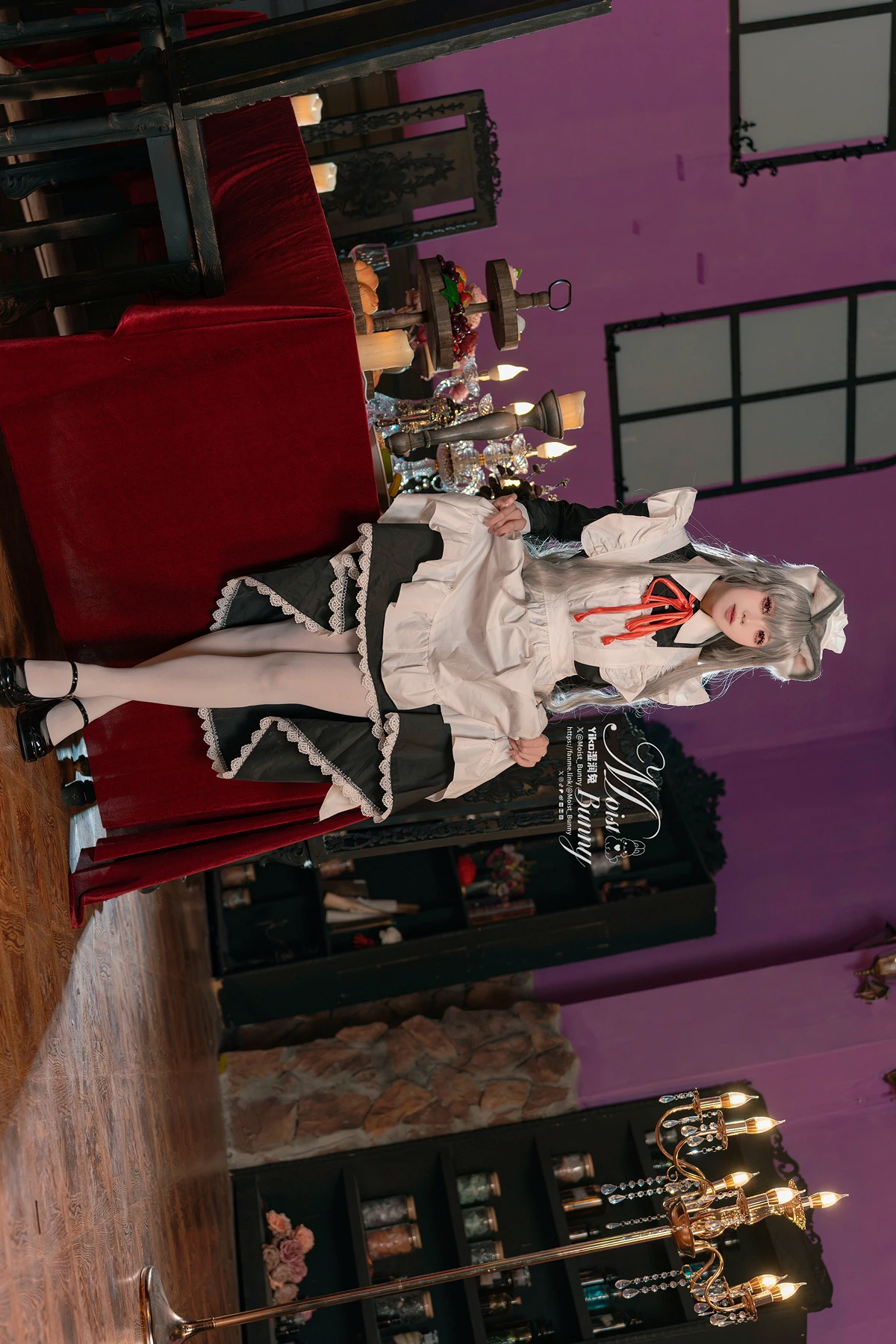 Cosplay 黏黏团子兔 – 2月月票特典 『菲奇子女仆』 - P1
