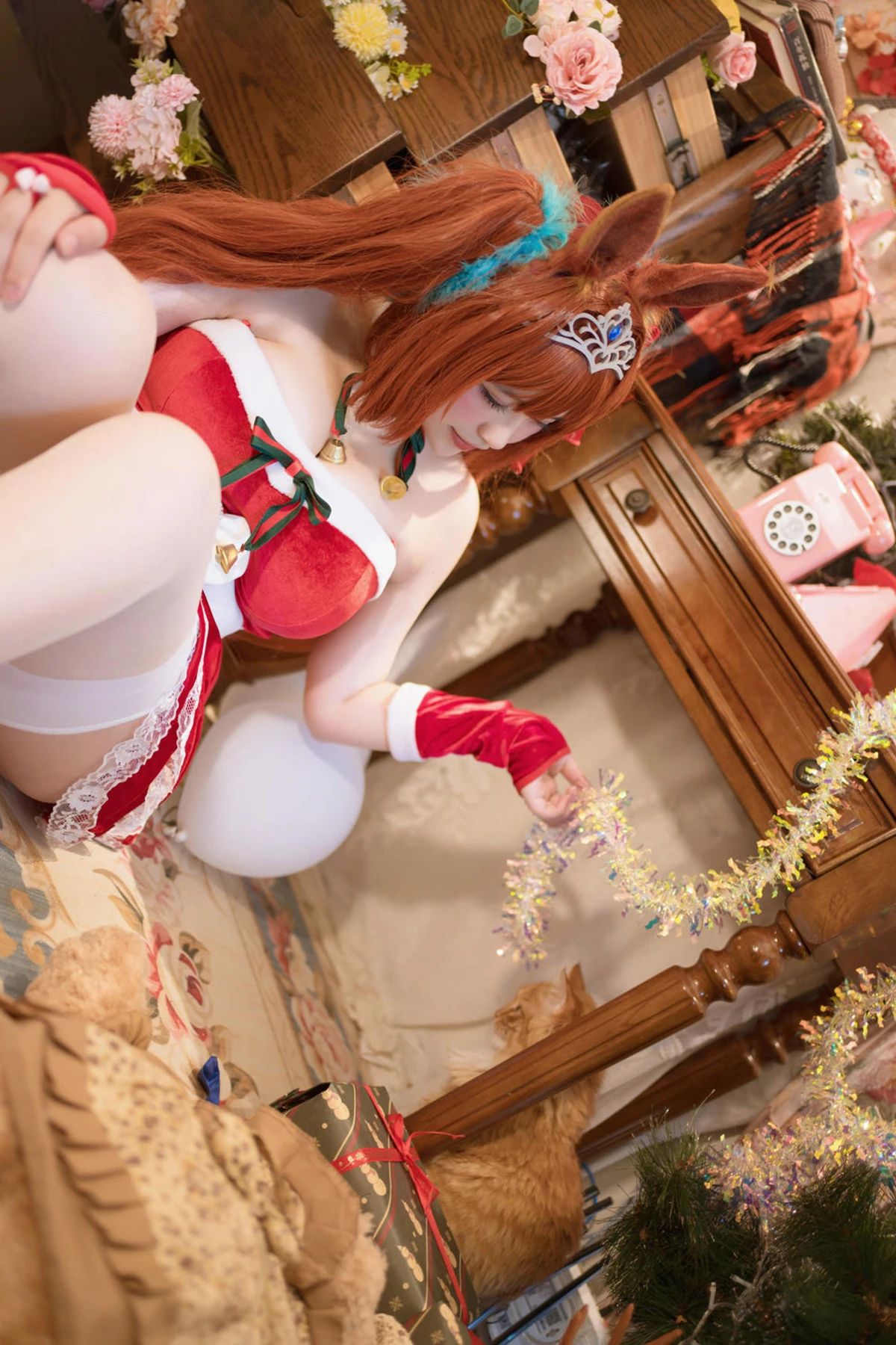 Cosplay 阿半今天很开心 – 赛马娘 大和赤骥·绯红的星落之夜 - P15
