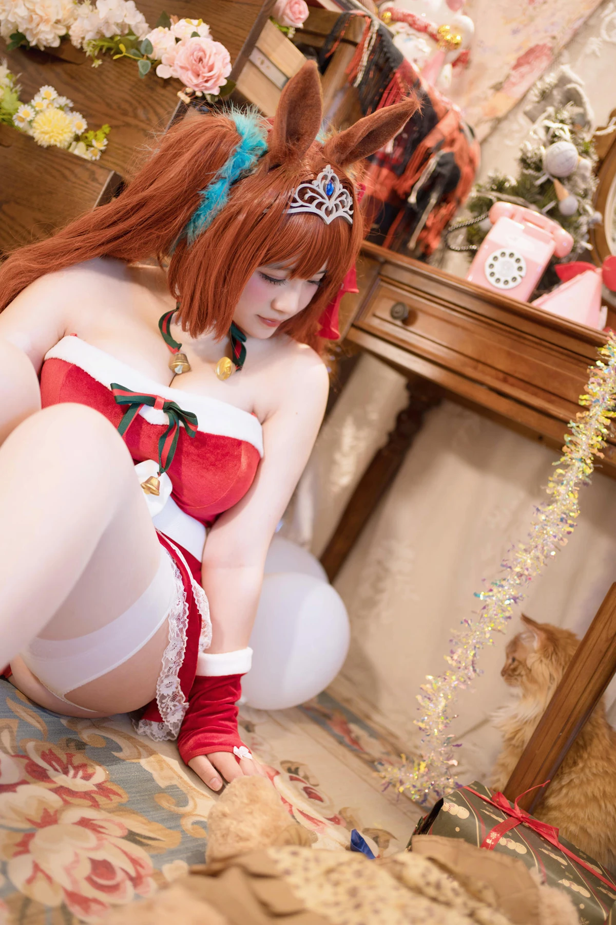 Cosplay 阿半今天很开心 – 赛马娘 大和赤骥·绯红的星落之夜 - P17