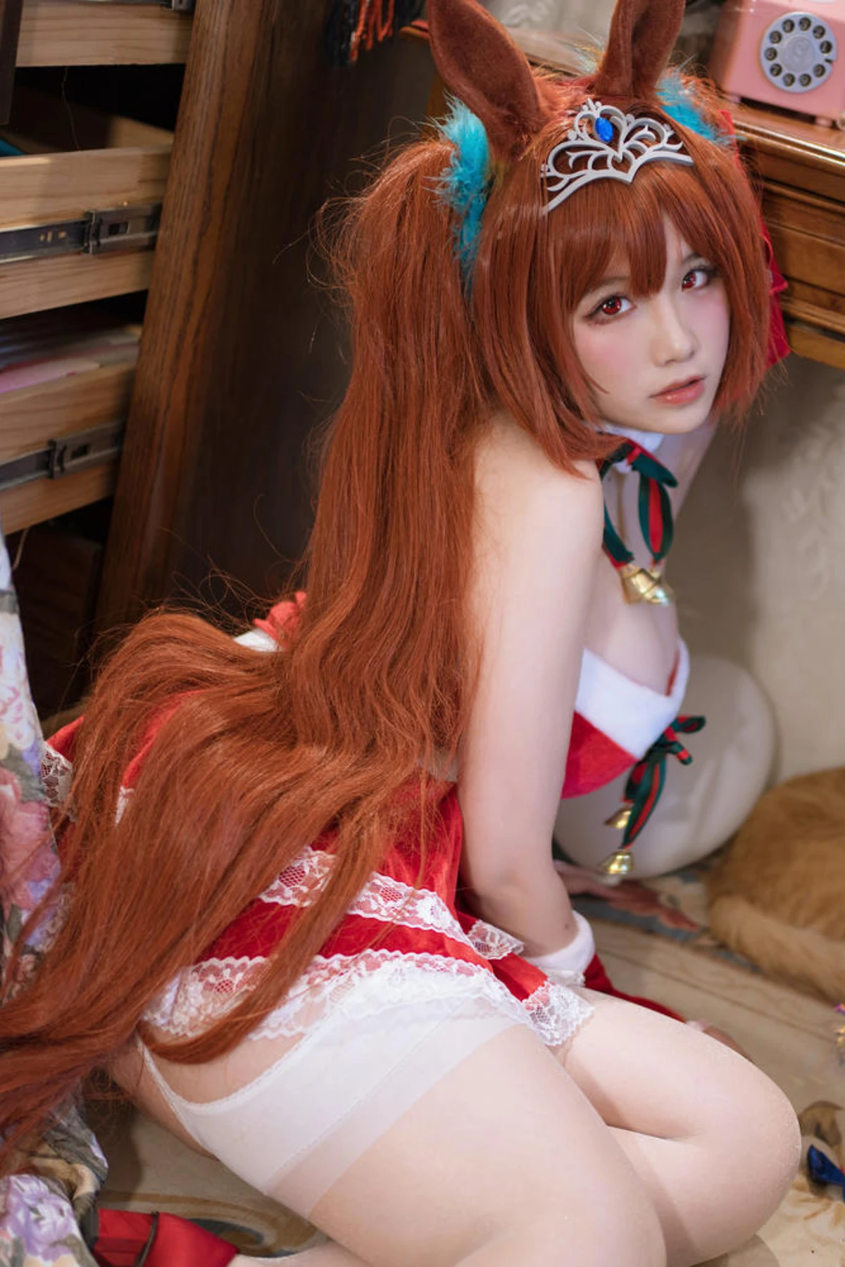 Cosplay 阿半今天很开心 – 赛马娘 大和赤骥·绯红的星落之夜 - P26