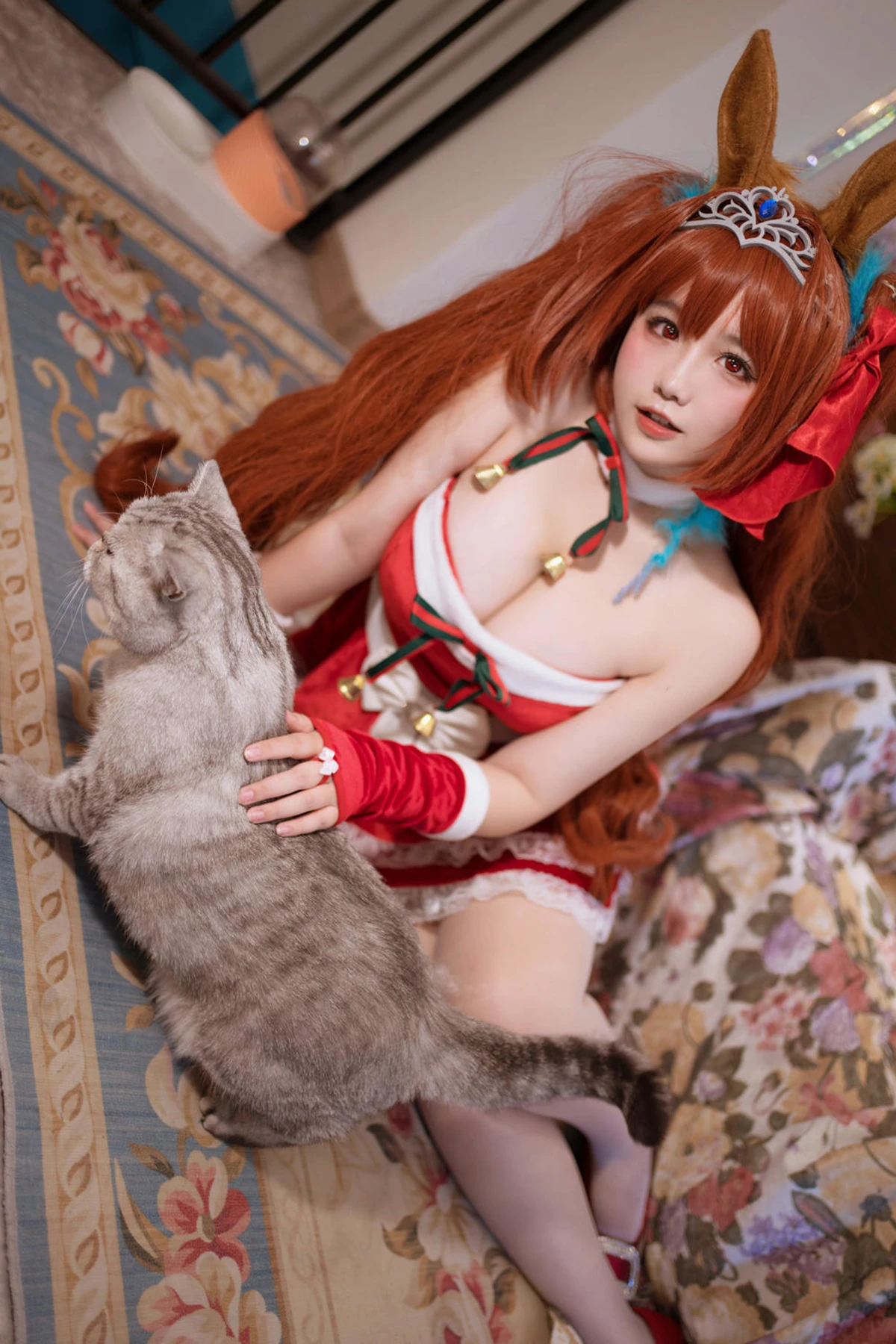 Cosplay 阿半今天很开心 – 赛马娘 大和赤骥·绯红的星落之夜 - P27